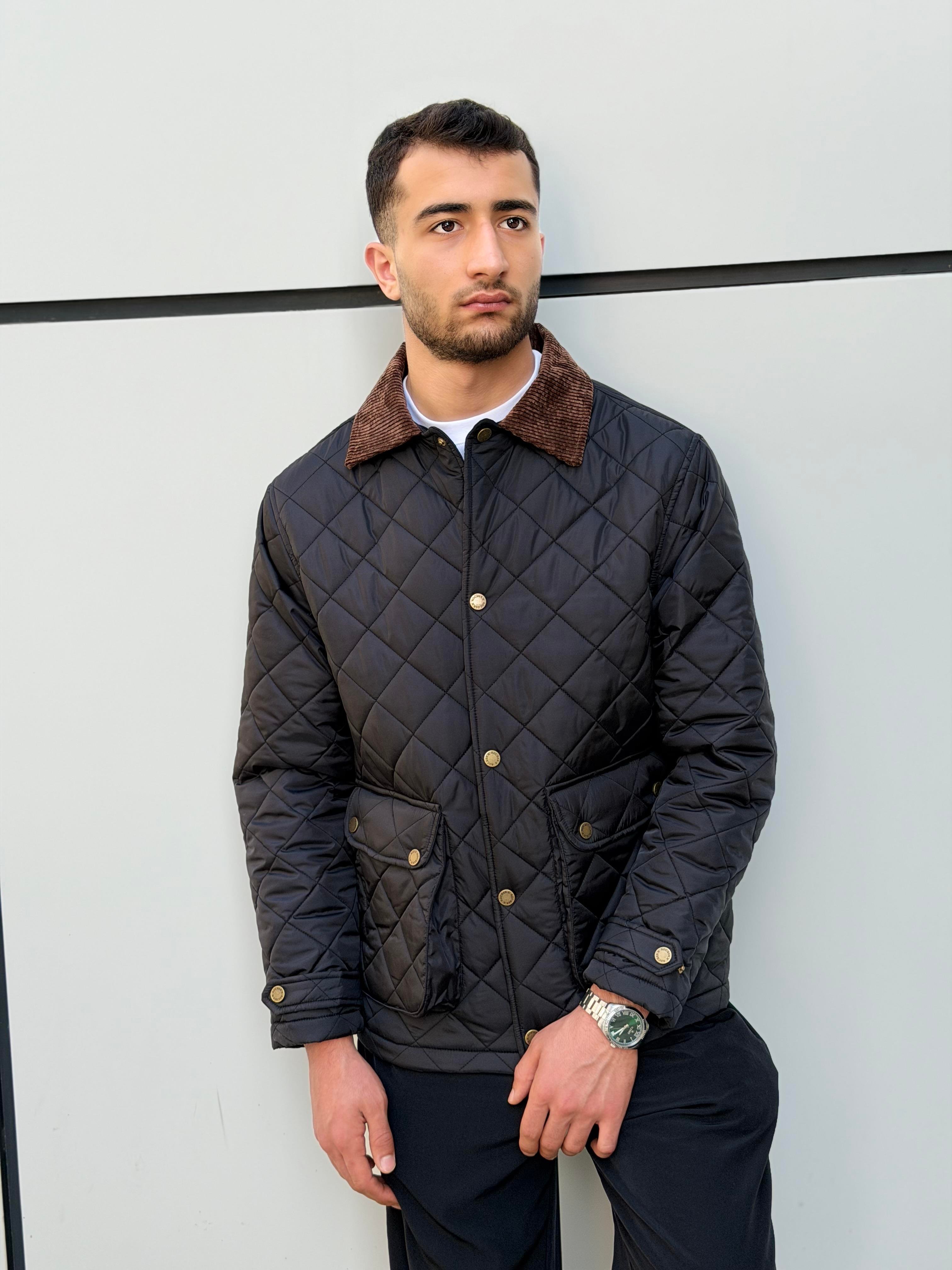 X-2033 Yaka Garni Detaylı Astarlı Kapitone Mont