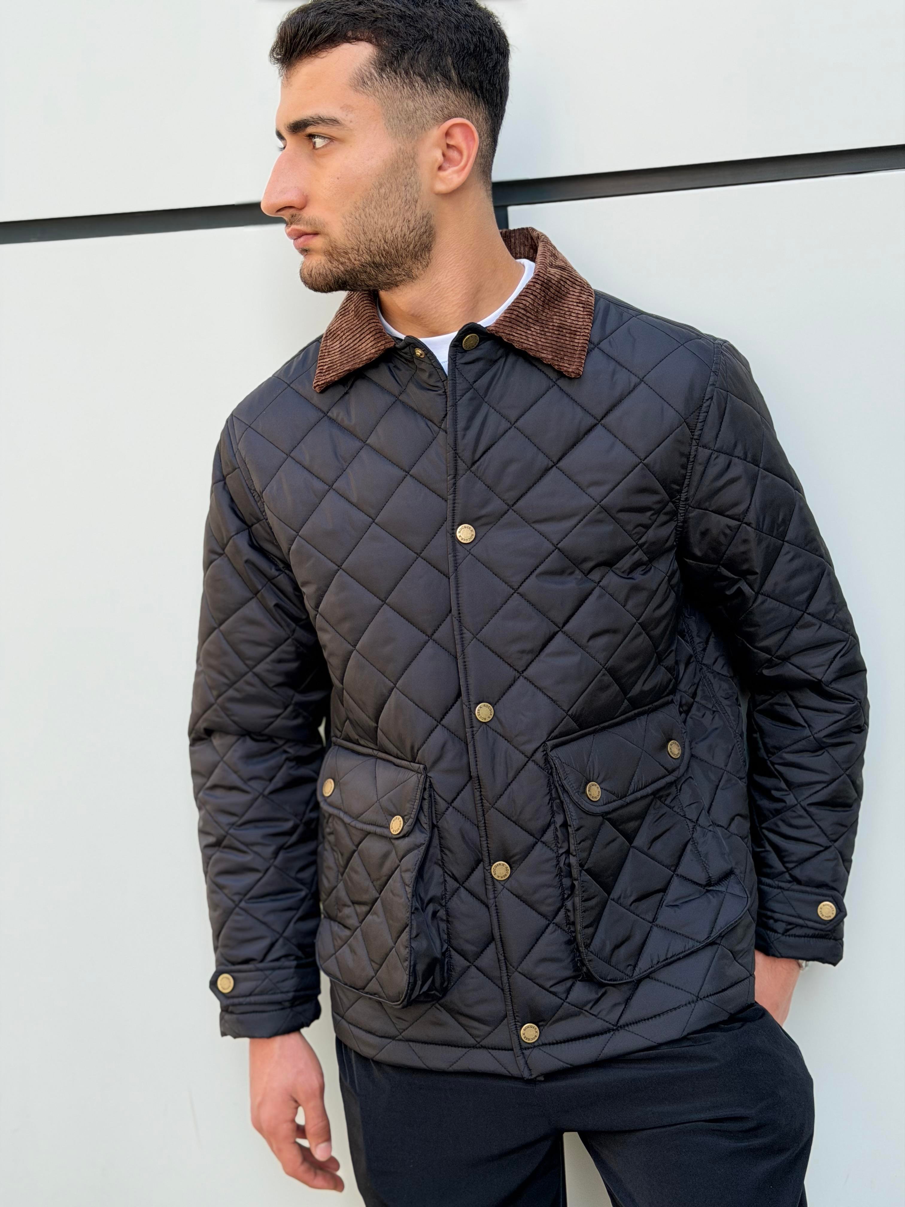 X-2033 Yaka Garni Detaylı Astarlı Kapitone Mont