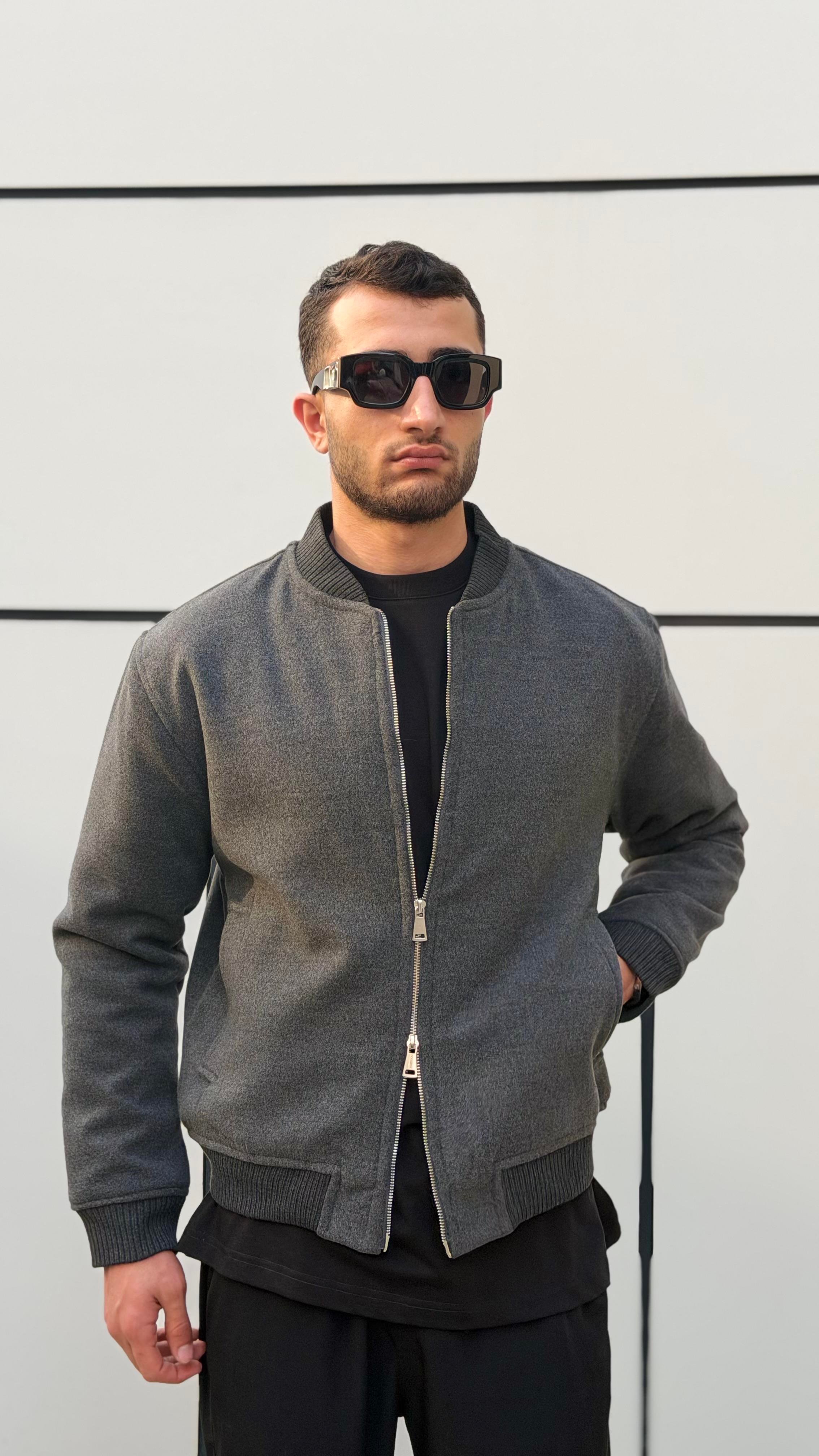 X-2034 Ribana Detaylı İçi Kapitoneli Kaşe Mont