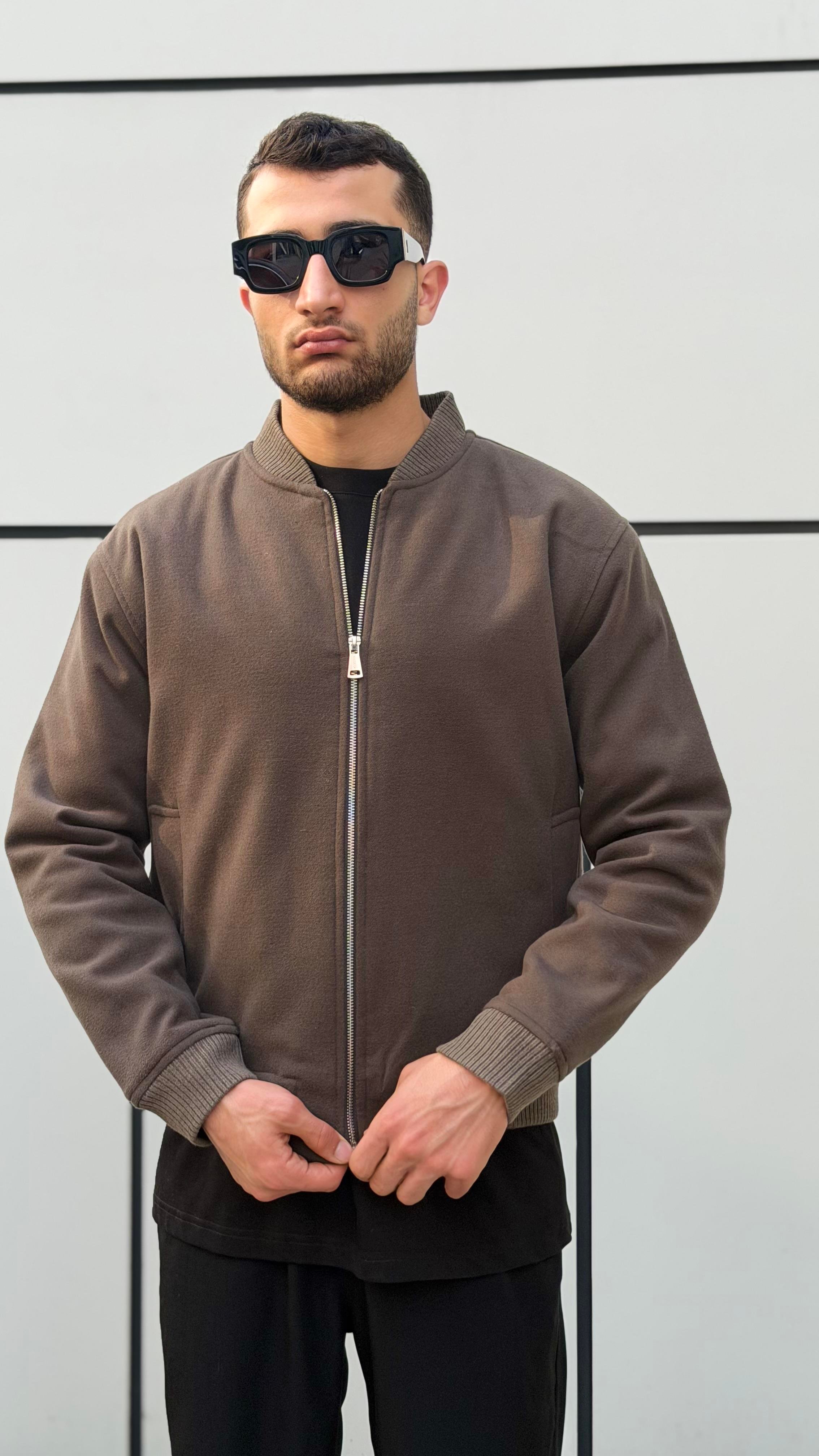 X-2034 Ribana Detaylı İçi Kapitoneli Kaşe Mont