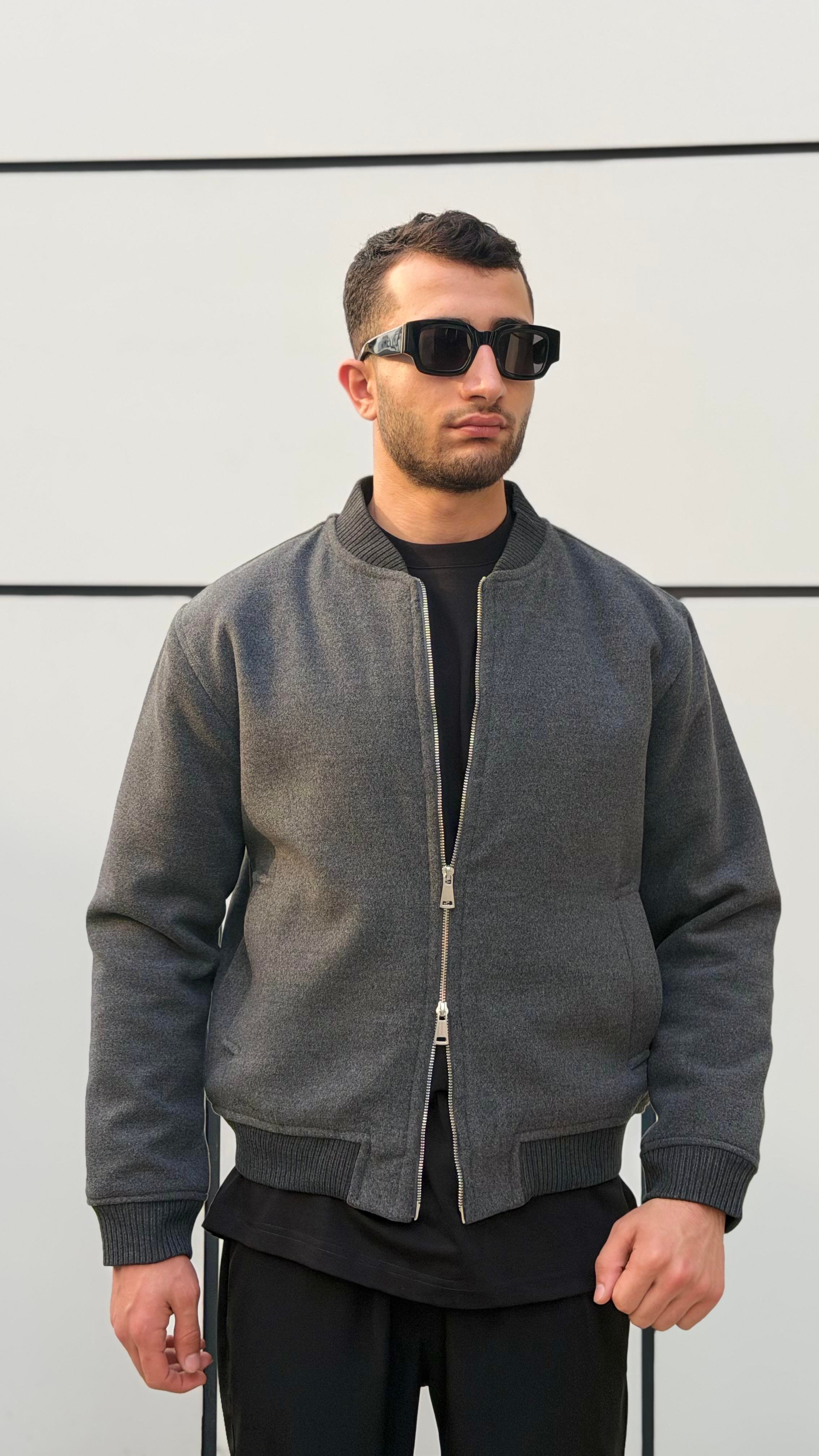 X-2034 Ribana Detaylı İçi Kapitoneli Kaşe Mont