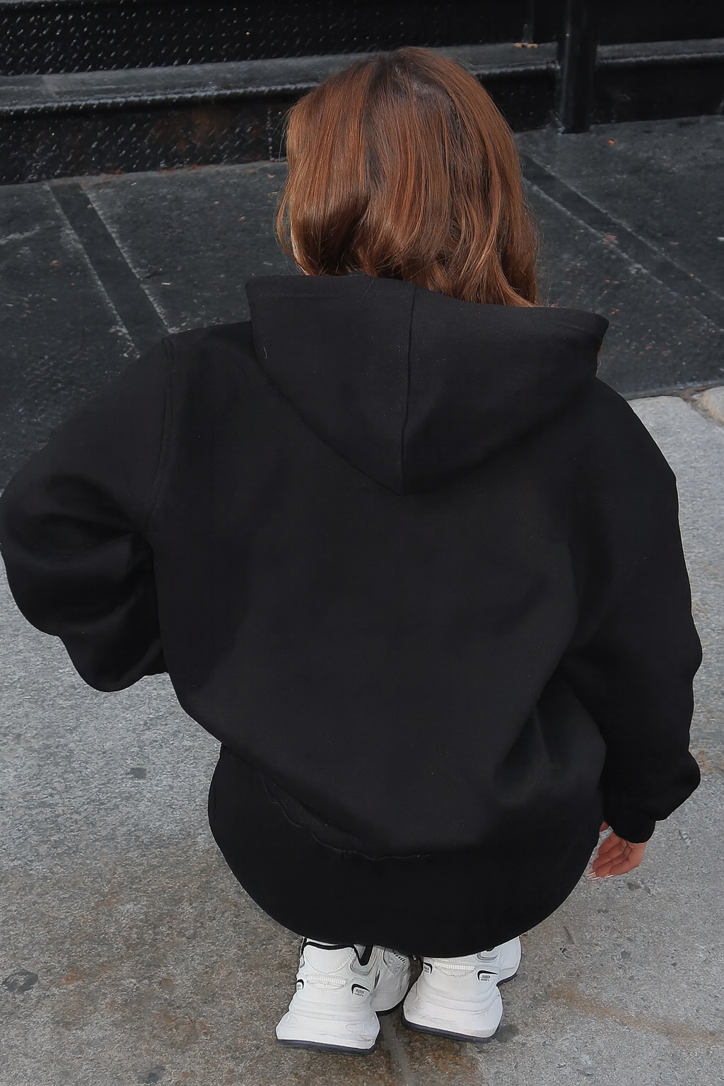 X-4008 Kapüşonlu Kanguru Cep Üç İplik Sweat