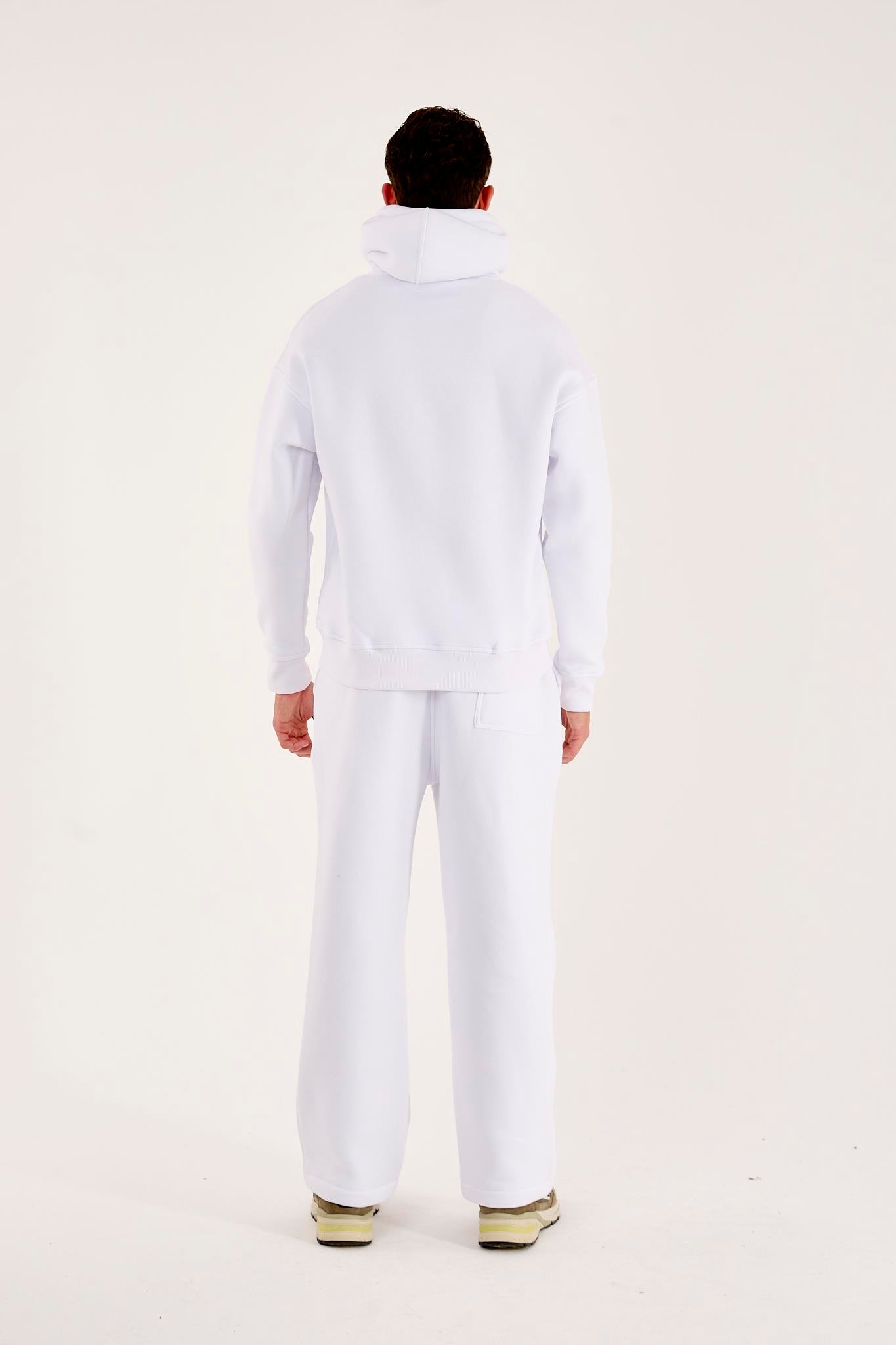 X-4008 Kapüşonlu Kanguru Cep Üç İplik Sweat