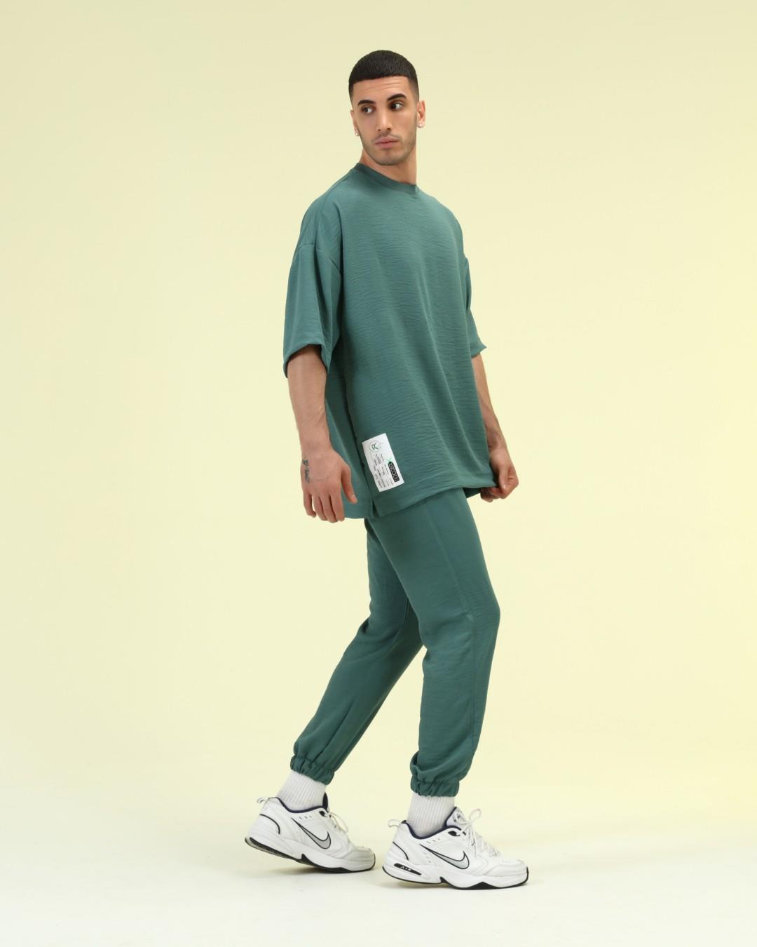 YAKASI RİBANALI OVERSİZE PANTOLONLU TAKIM R- 4124