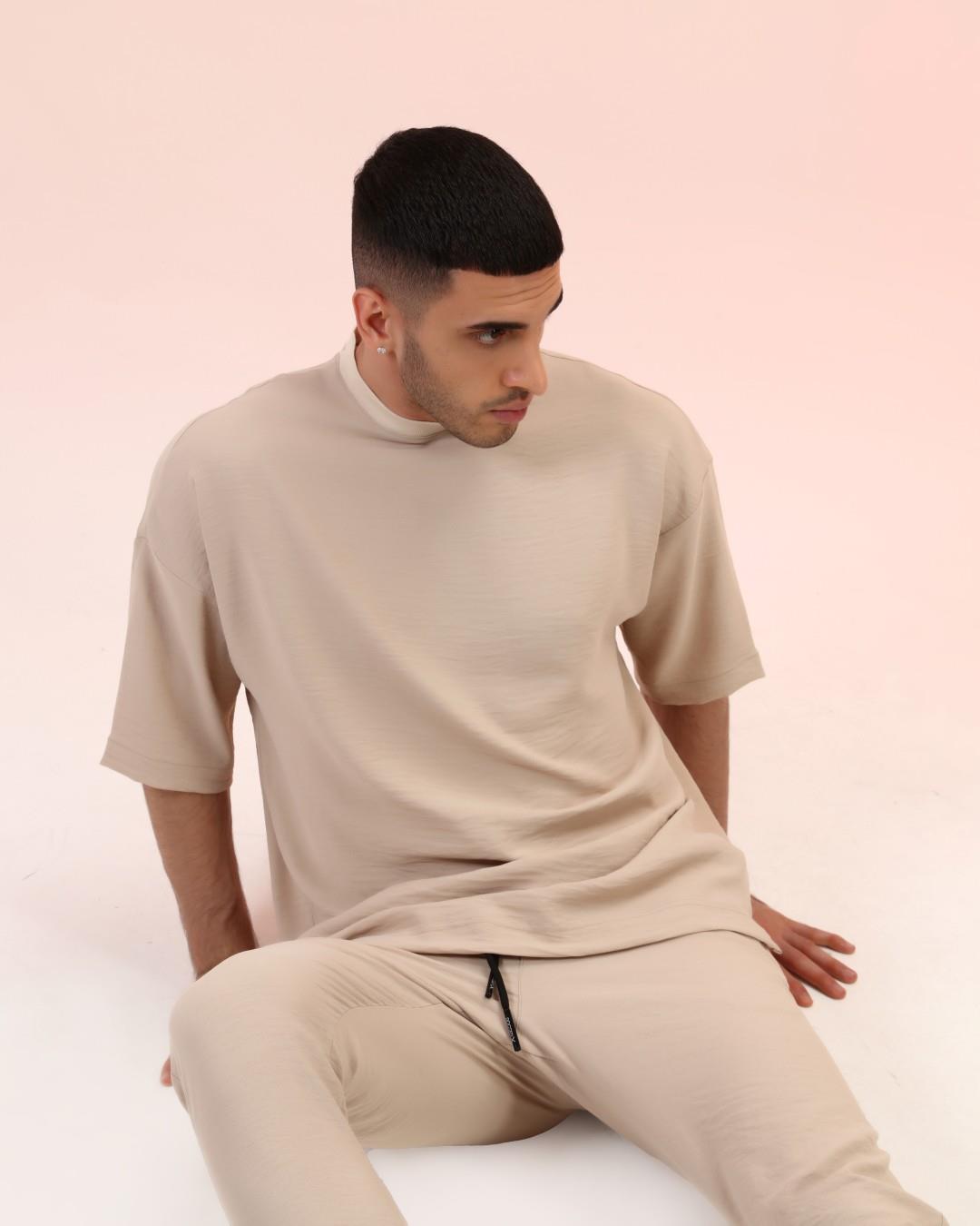 YAKASI RİBANALI OVERSİZE PANTOLONLU TAKIM R- 4124