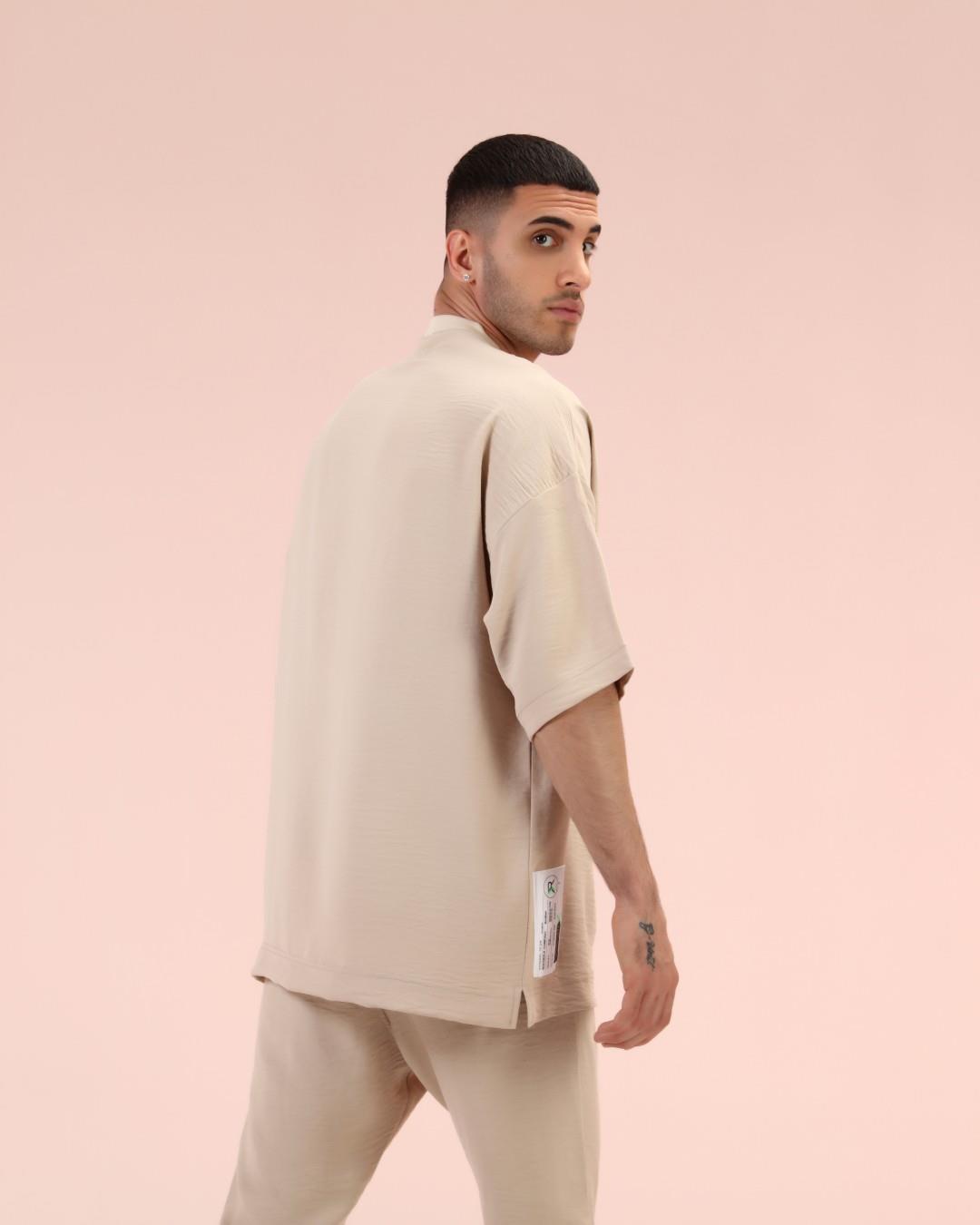 YAKASI RİBANALI OVERSİZE PANTOLONLU TAKIM R- 4124