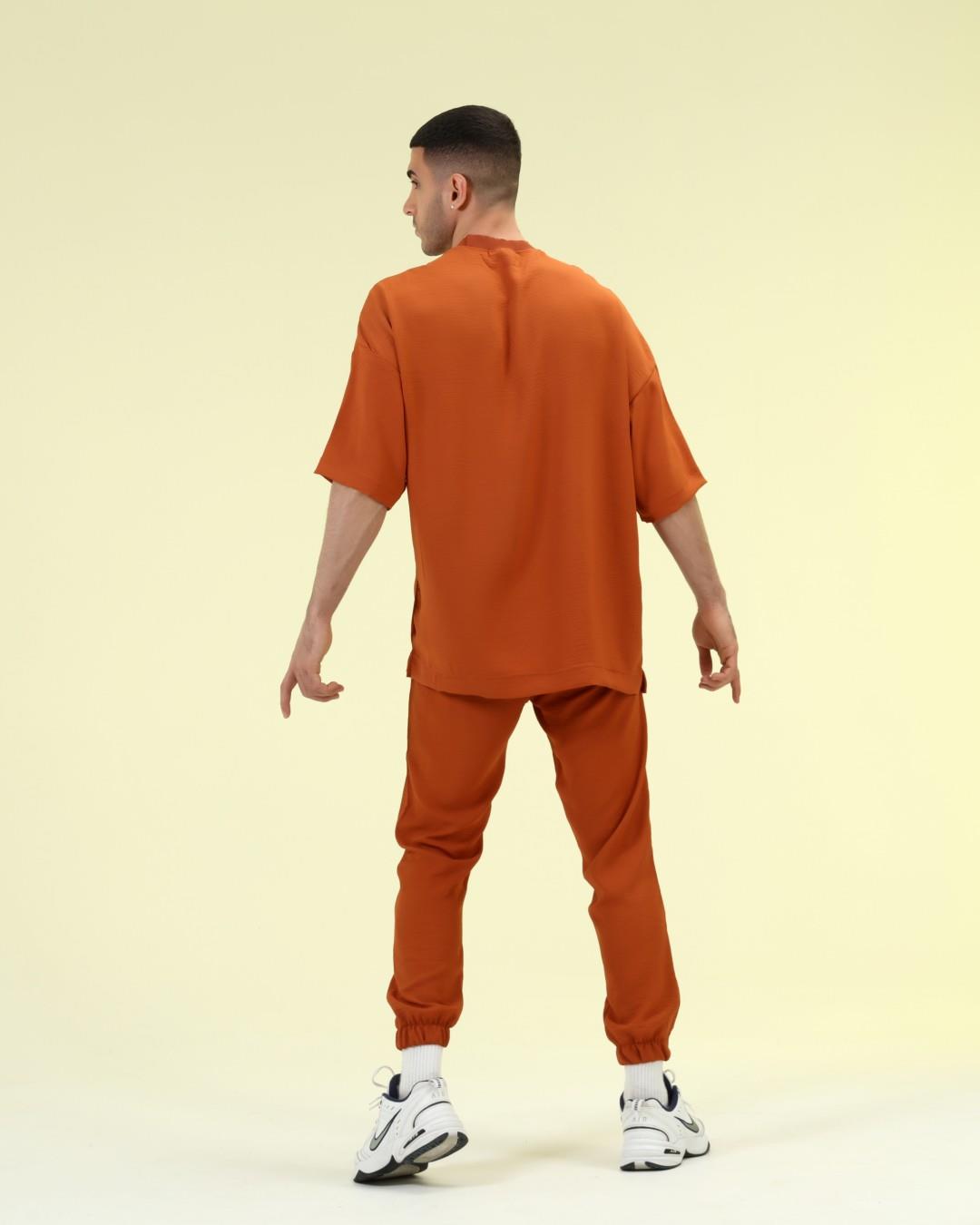 YAKASI RİBANALI OVERSİZE PANTOLONLU TAKIM R- 4124