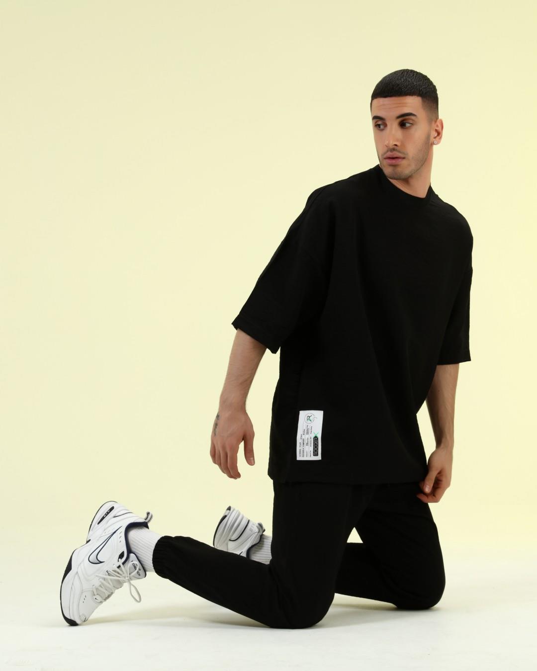 YAKASI RİBANALI OVERSİZE PANTOLONLU TAKIM R- 4124