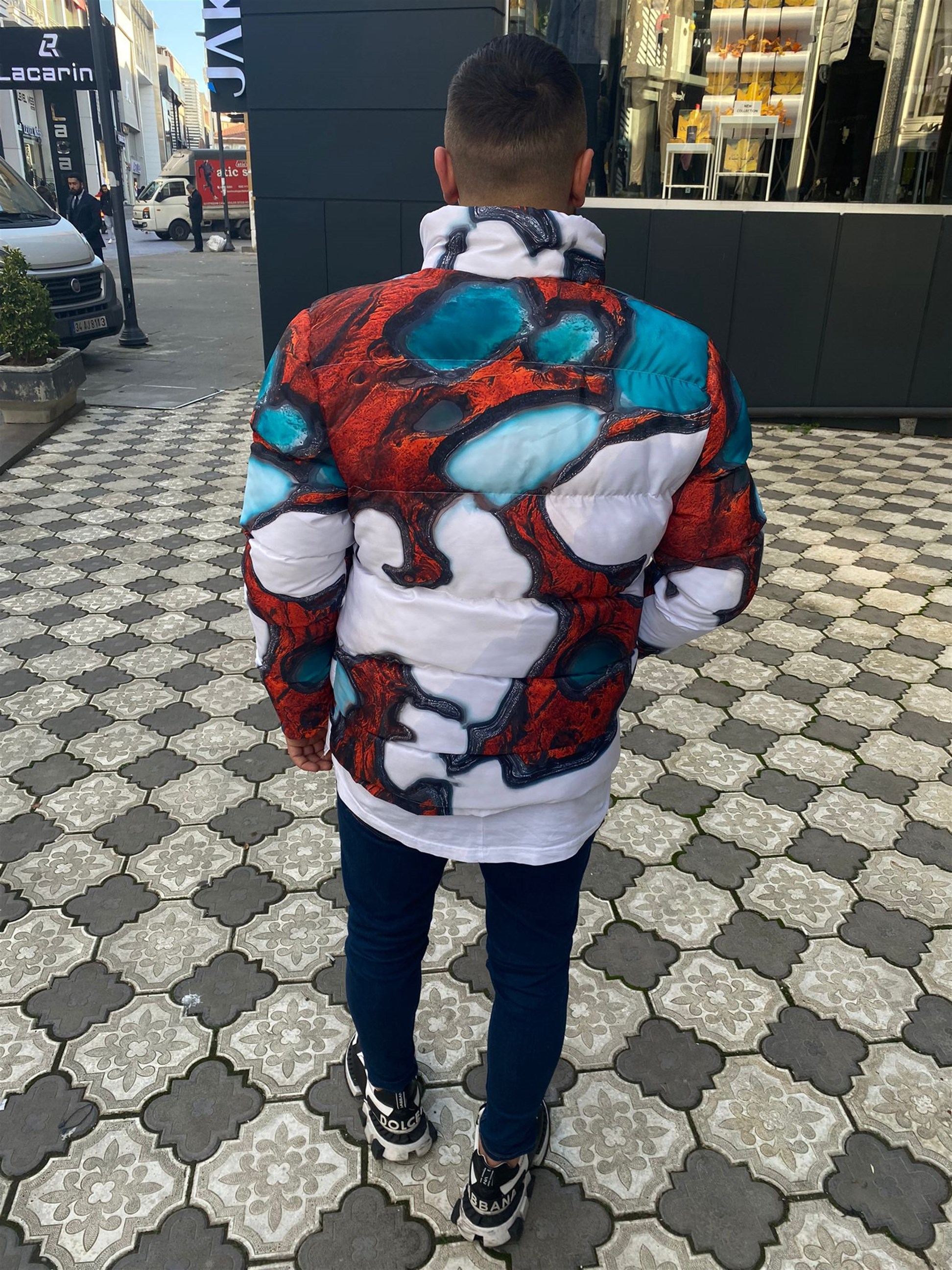 Zara Desenli Dijital Mont R-2179