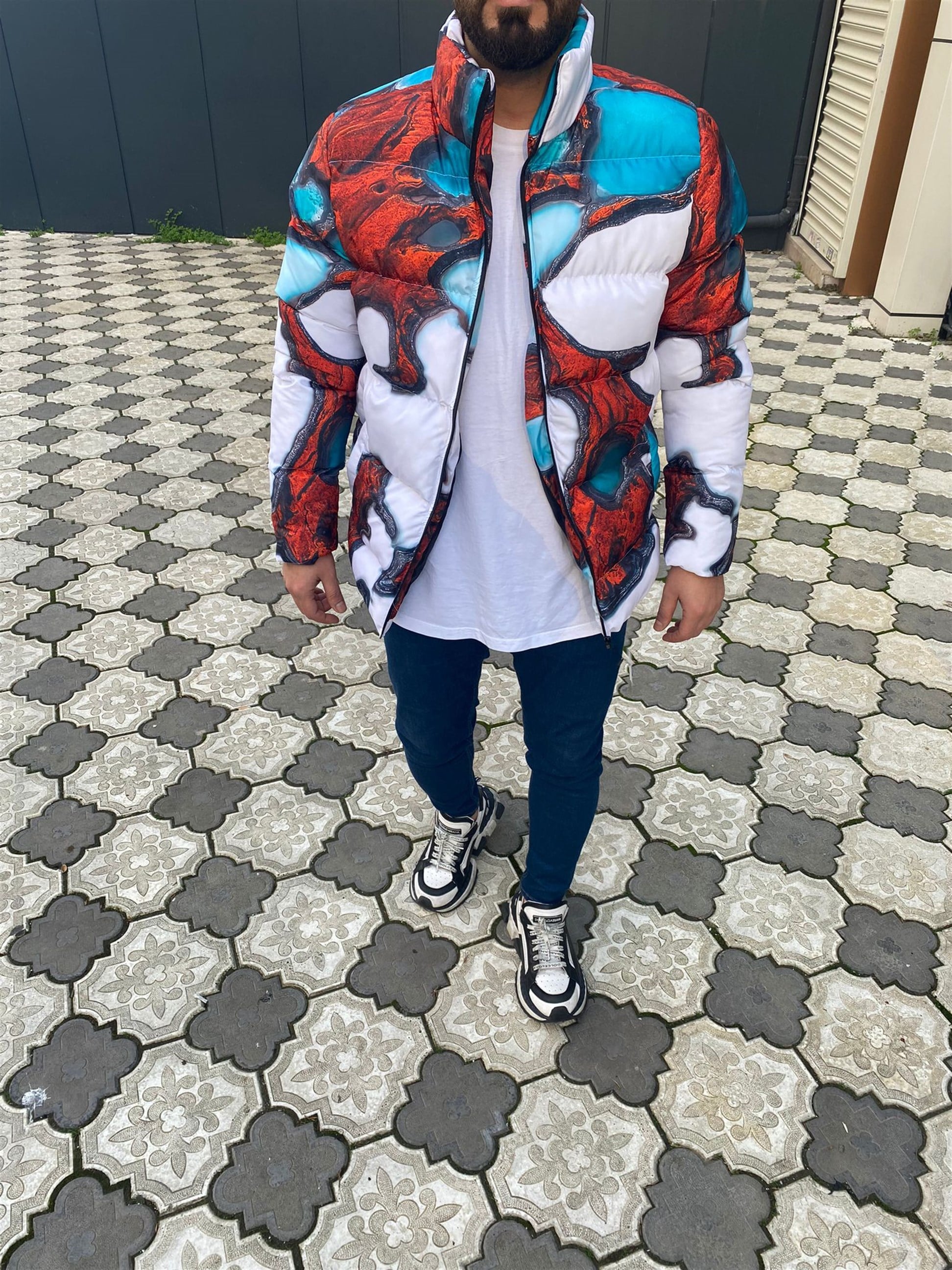 Zara Desenli Dijital Mont R-2179
