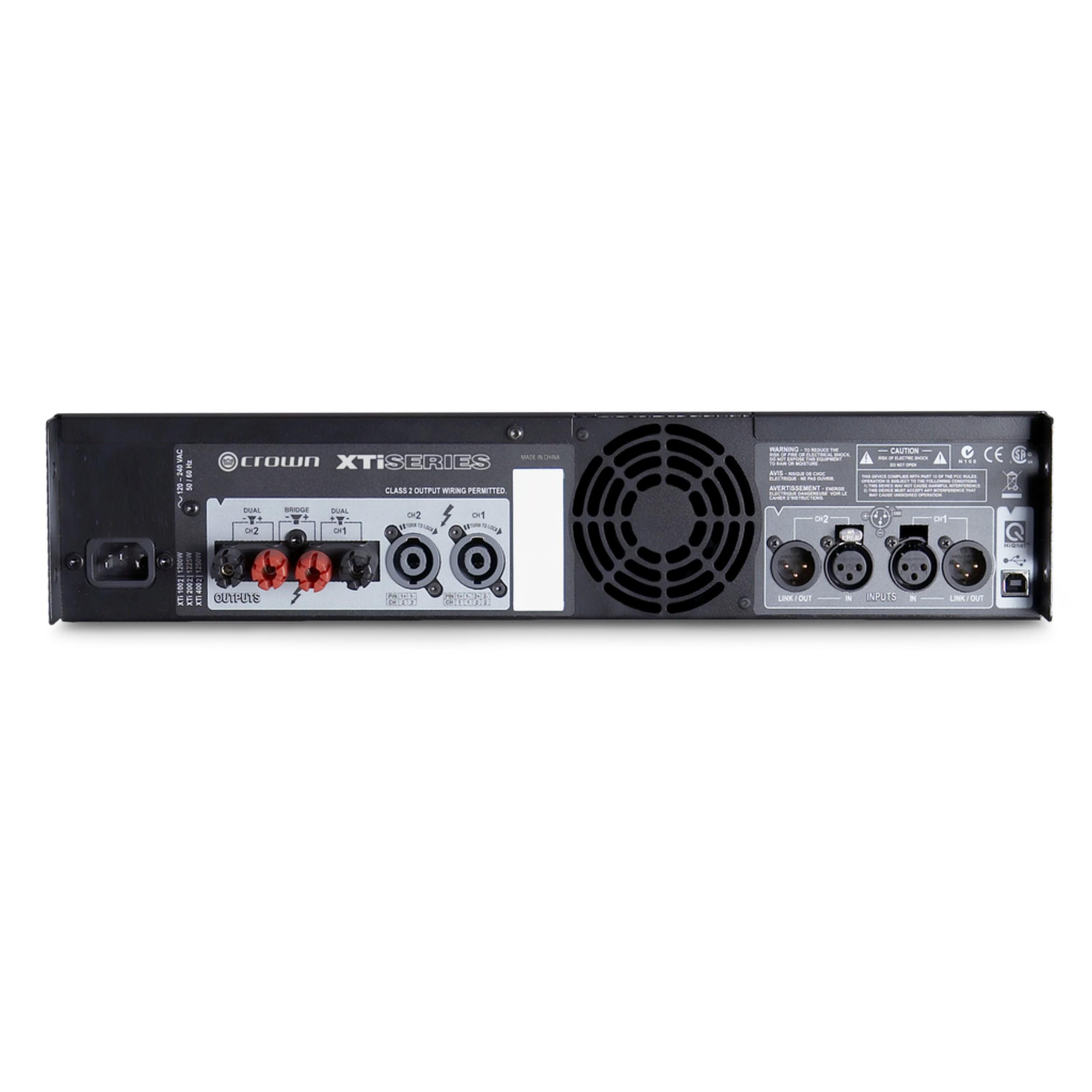 Crown XTI 4002 2x1200 Watt/4 Ohm - 2x650 Watt/8 Ohm Güç Amfisi
