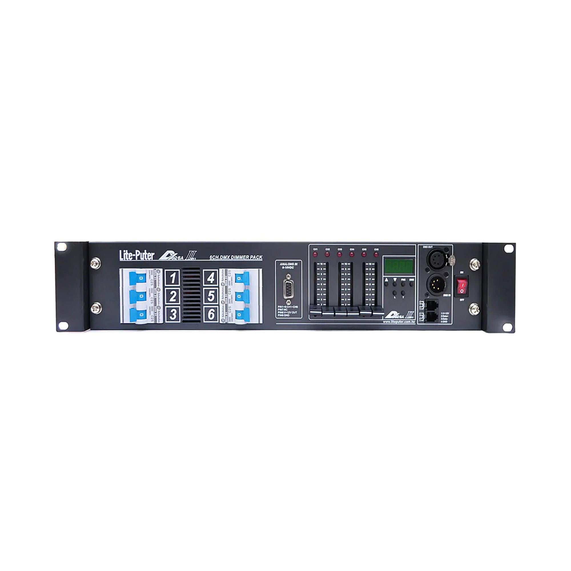 Lite-Puter DX-626 6x20A IŞIK DİMMERİ
