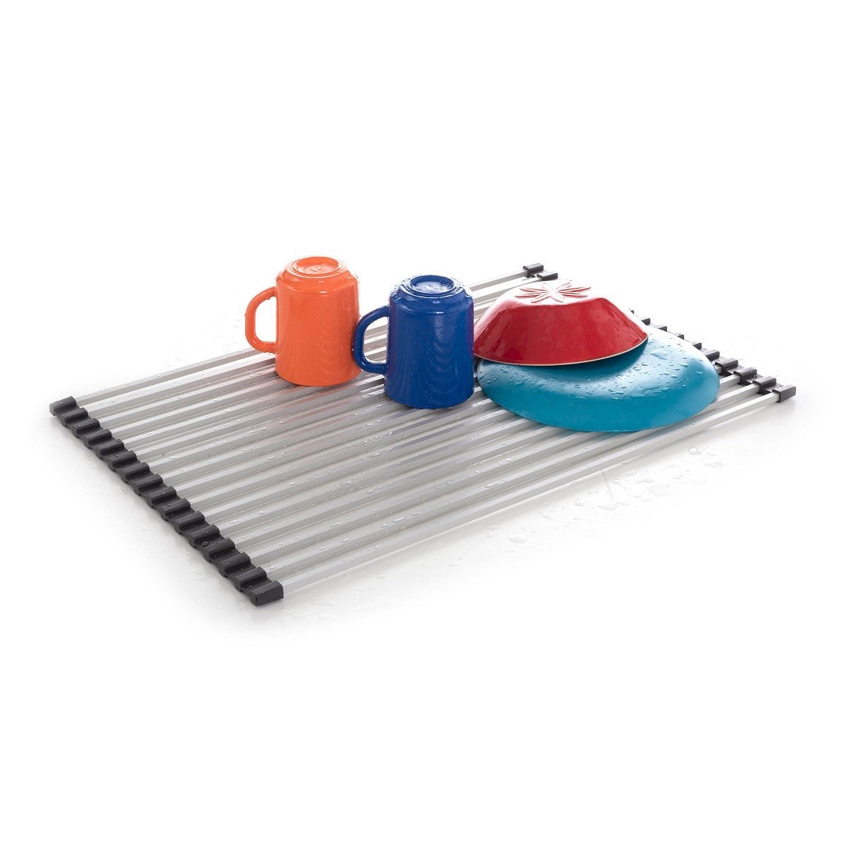 Primanova Mutfak Rafı Lavabo Üstü Katlanabilen GriBulaşıklıklarAnsan