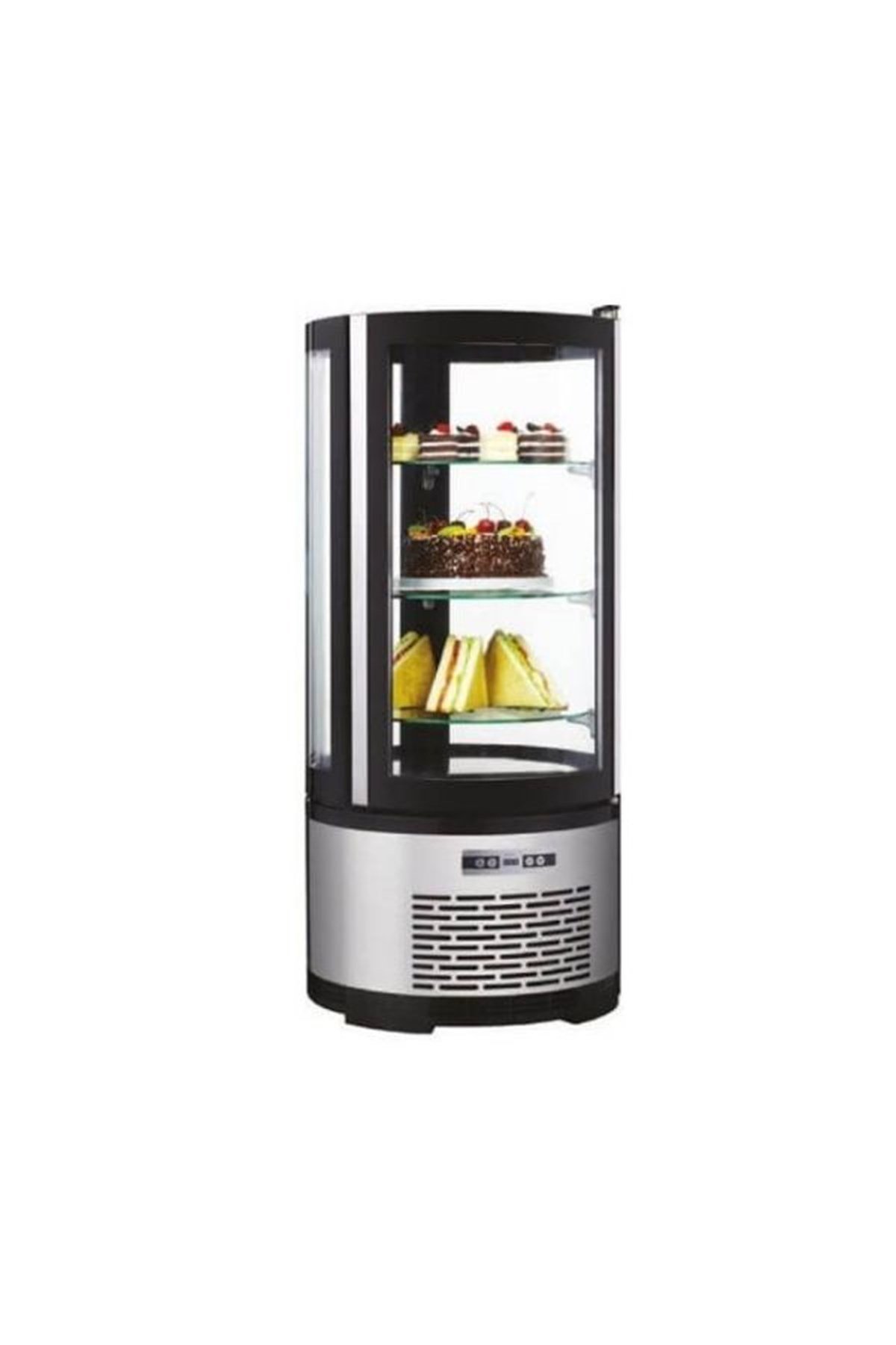 Gtech ARC 100 R Set Üstü Silindir Dikey Pasta Teşhir DolabıPasta Teşhir Dolabı Gtech