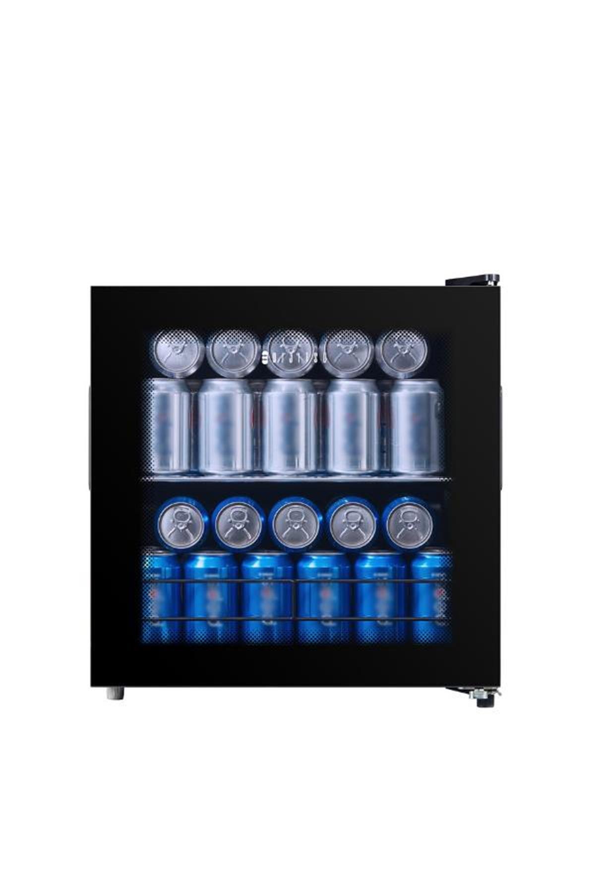 Dijitsu Otel Tipi Minibar DB-60 TEK Cam Kapak Siyah MinibarDijitsu