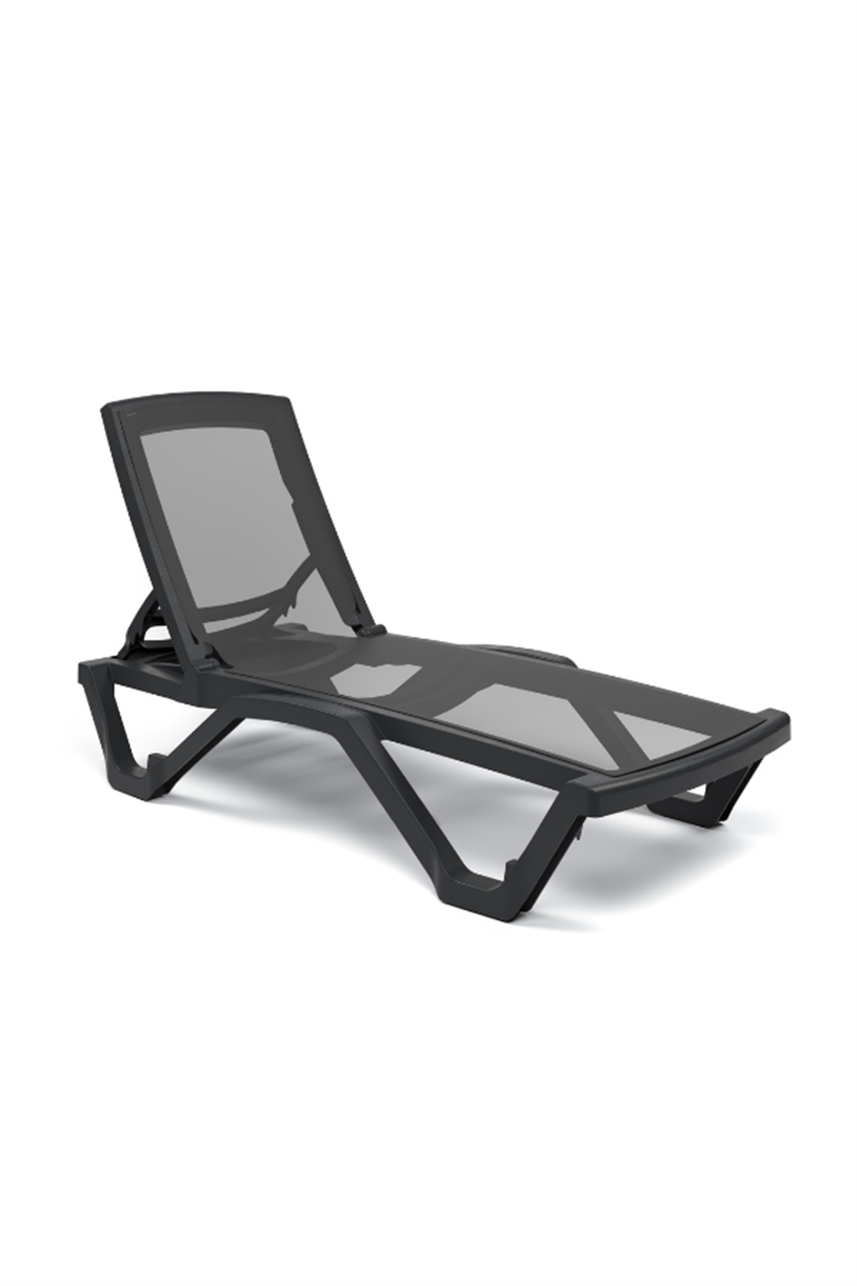 plastik sezlong kolsuz antrasit renkliŞezlonglarBodrum Hijyen