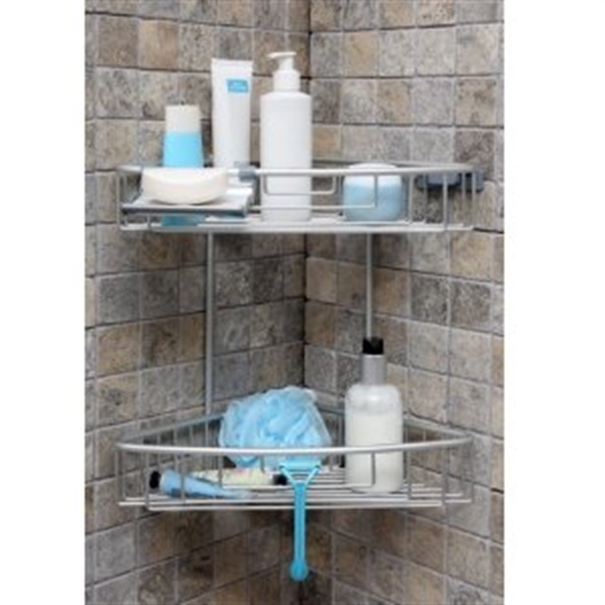 Primanova Banyo Rafı 2 li  Mat Eloksal  PalomaBanyo RafıAnsan