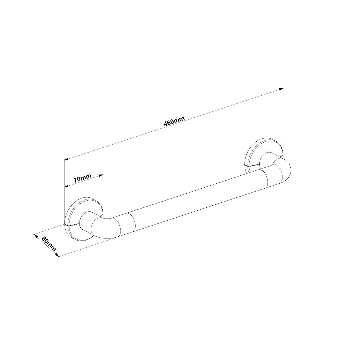 Primanova Tutamak 460 mm BeyazBanyo Güvenlik Ürünleri&Yardımcı MaddelerAnsan