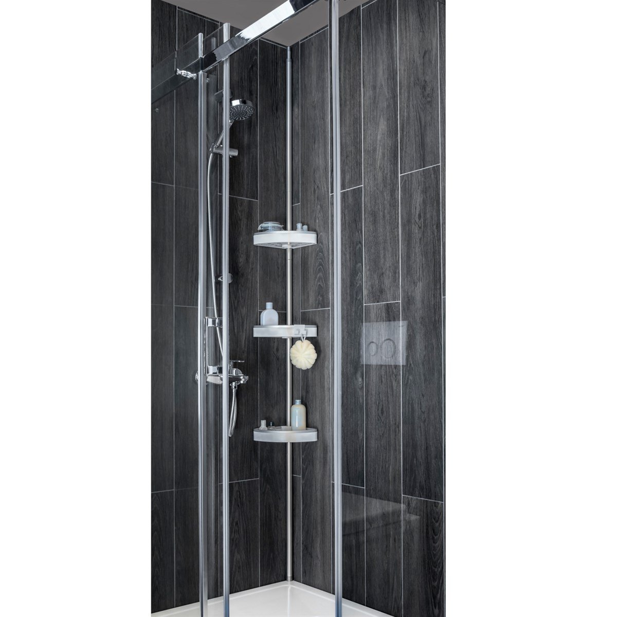 Pirimanova Venta Banyo Köşe Rafı 3 lü Aynasız BeyaBanyo RafıAnsan