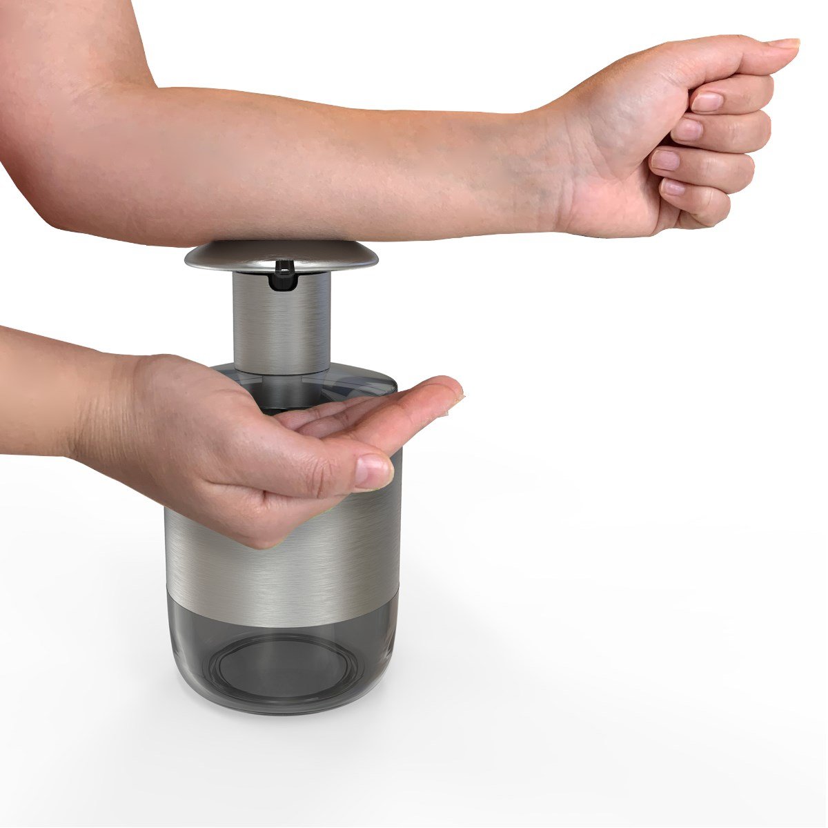 Primanova Hijyenik Sıvı Sabunluk Şeffaf GriSıvı SabunluklarAnsan