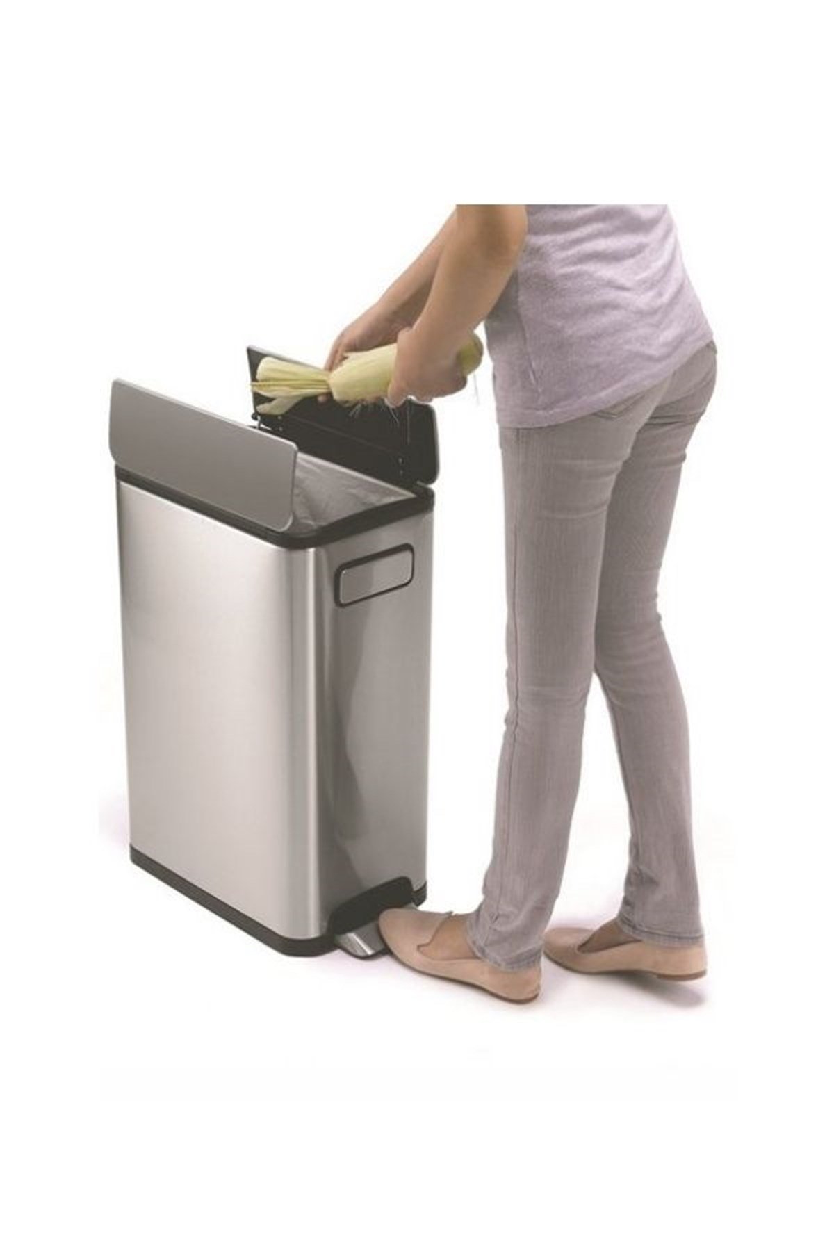 Primanova Ecofly Dikdörtgen 30 Litre Pedallı Çöp KovasıBanyo Aksesuar Çöp KovalarıPrimanova