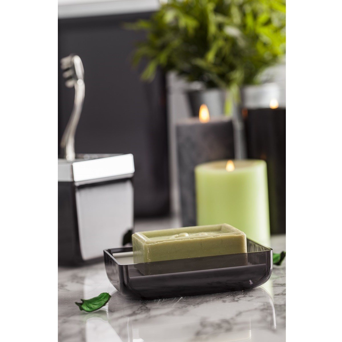 Primanova Toskan Tuvalet Fırçası Şeffaf SiyahTuvalet FırçalarıAnsan