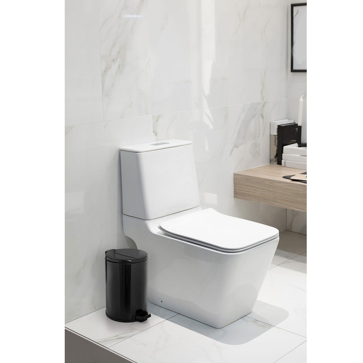 Primanova Cigo Çöp Kovası Pedallı 12 Lt Siyahİç Mekan Çöp KovalarıAnsan