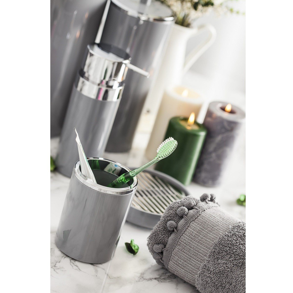 Primanova Lenox Tuvalet Fırçası GriTuvalet FırçalarıAnsan