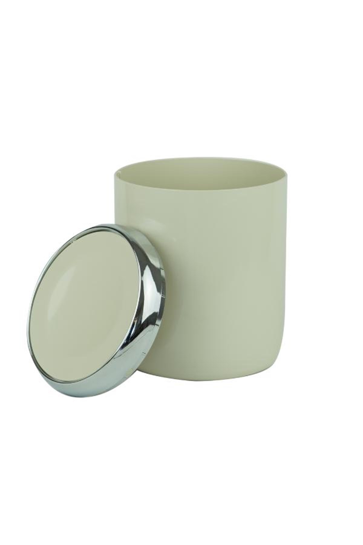 Primanova Lima Krom Dekorlu Bej 6 Litre Çöp KovasıBanyo Aksesuar Çöp KovalarıAnsan