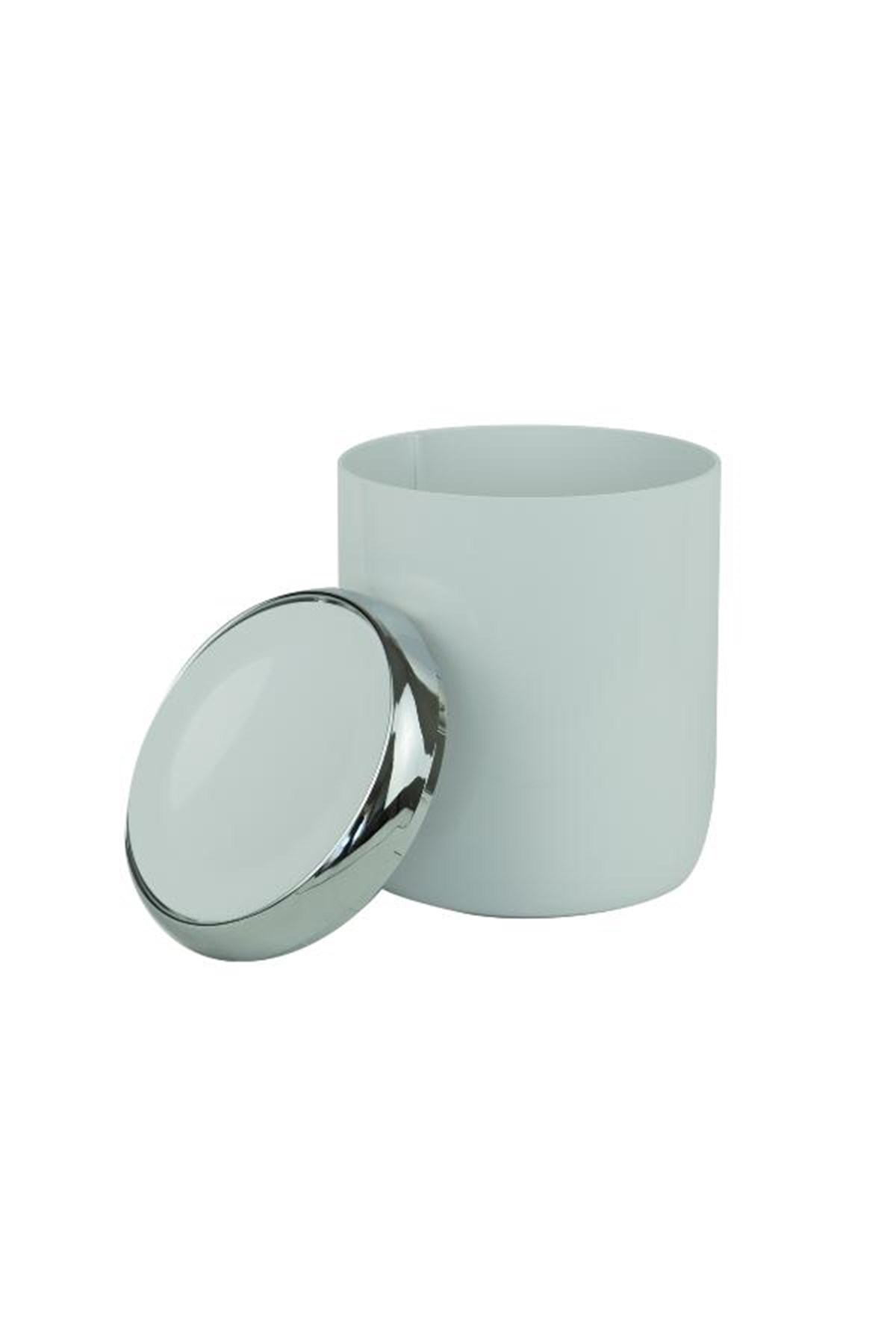 Primanova Lima Krom Dekorlu Beyaz 6 Litre Çöp KovasıBanyo Aksesuar Çöp KovalarıAnsan