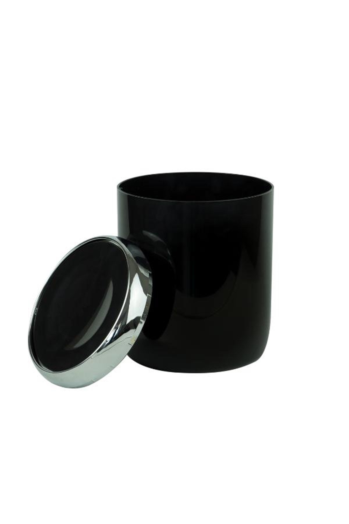 Primanova Lima Krom Dekorlu Siyah 6 Litre Çöp KovasıBanyo Aksesuar Çöp KovalarıAnsan