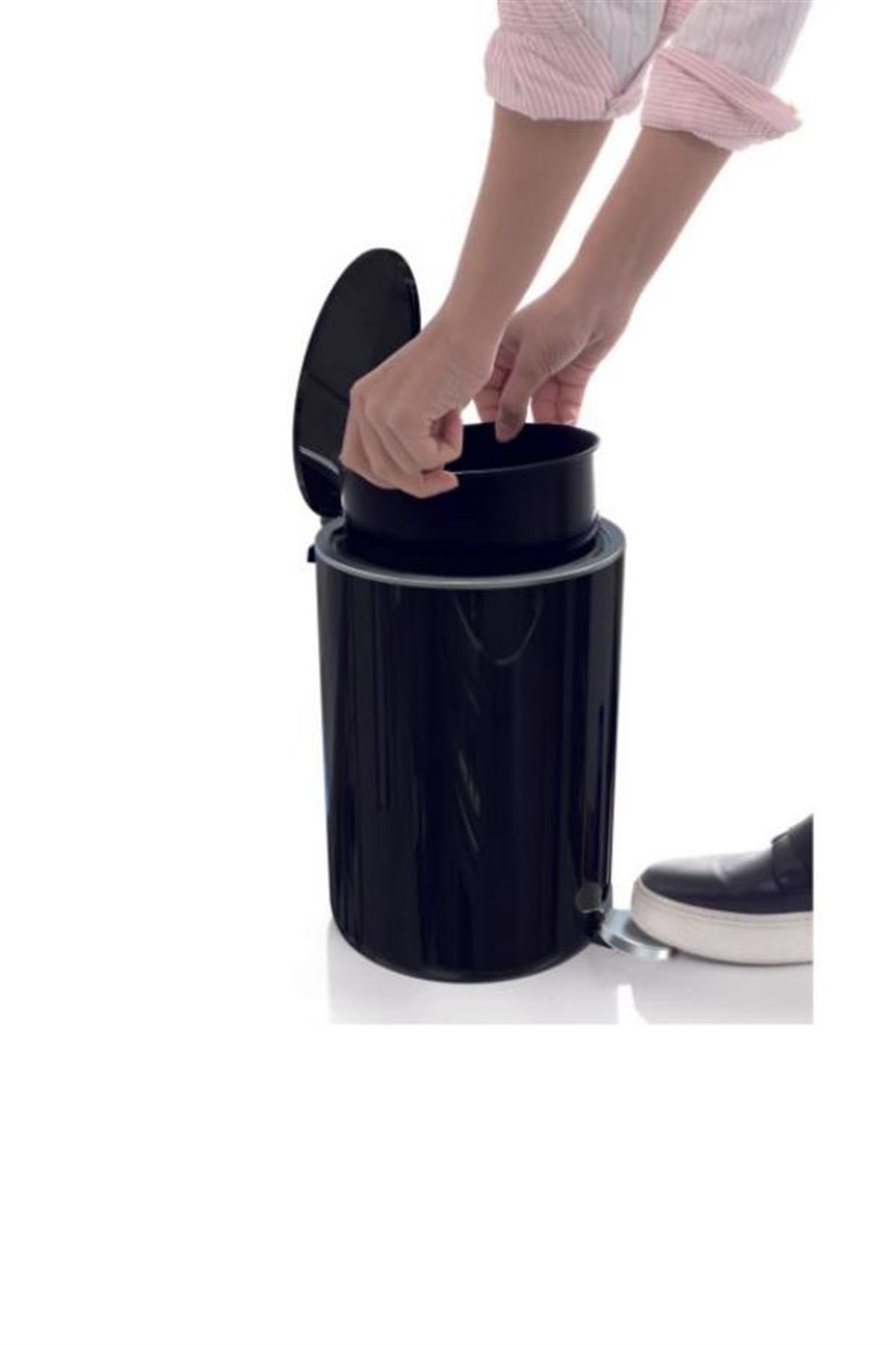 Primanova Lenox Çöp Kovası Pedallı 5 Litre SiyahBanyo Aksesuar Çöp KovalarıAnsan