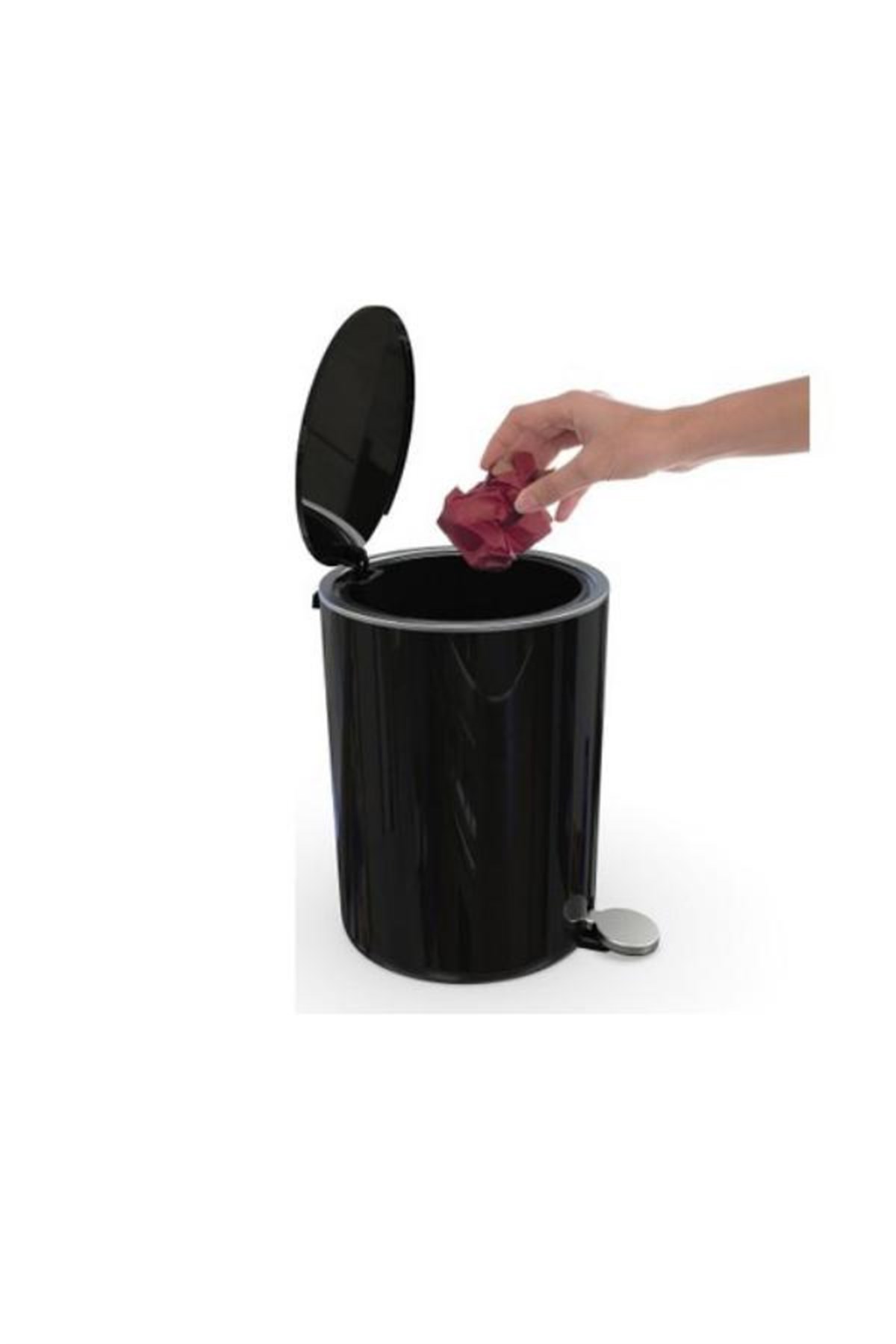 Primanova Lenox Çöp Kovası Pedallı 5 Litre SiyahBanyo Aksesuar Çöp KovalarıAnsan