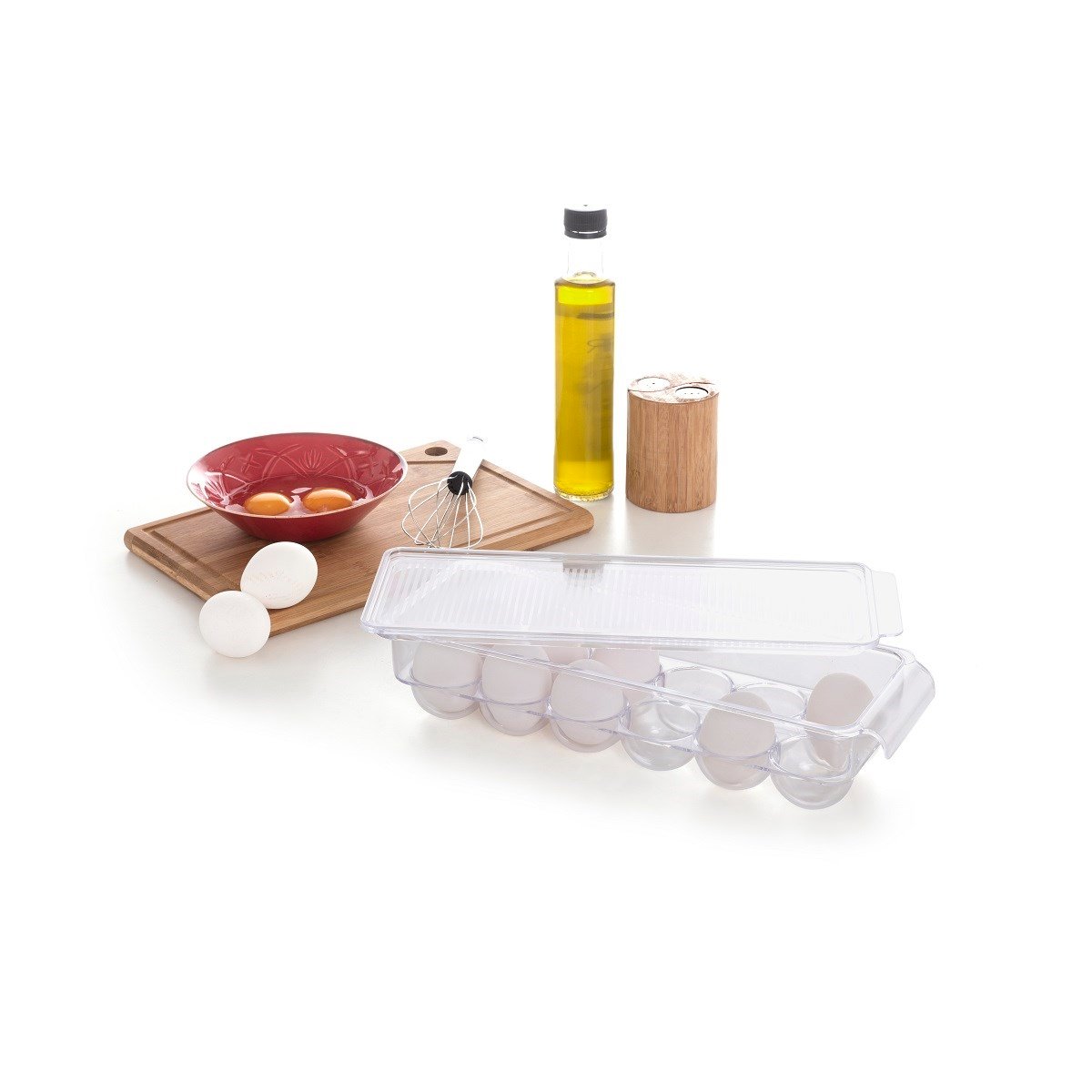 Pirimanova Yumurta Saklama Kabı Kapaklı  ŞeffafDüzenleyiciler&OrganizerlerAnsan