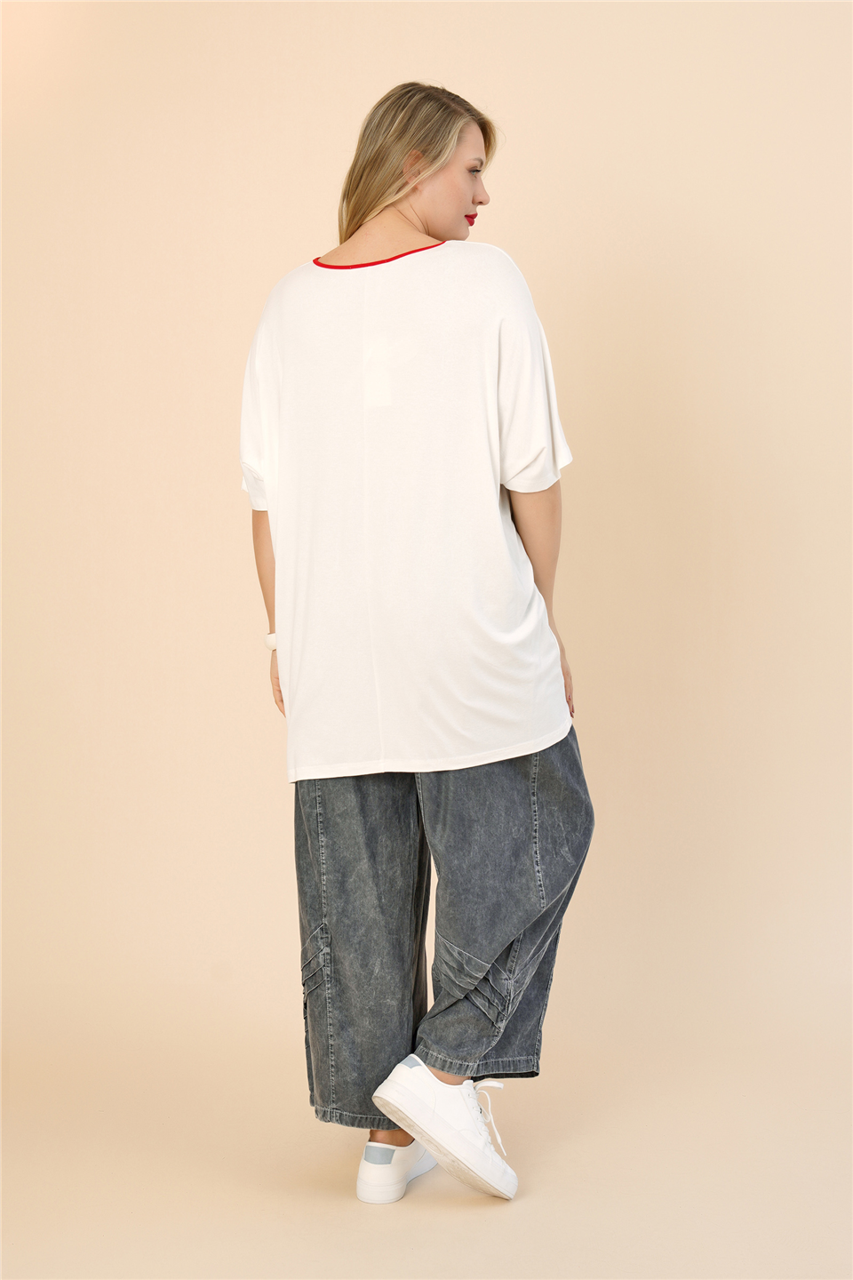 22091 TENCEL GARNİLİ VİSKON TUNİK