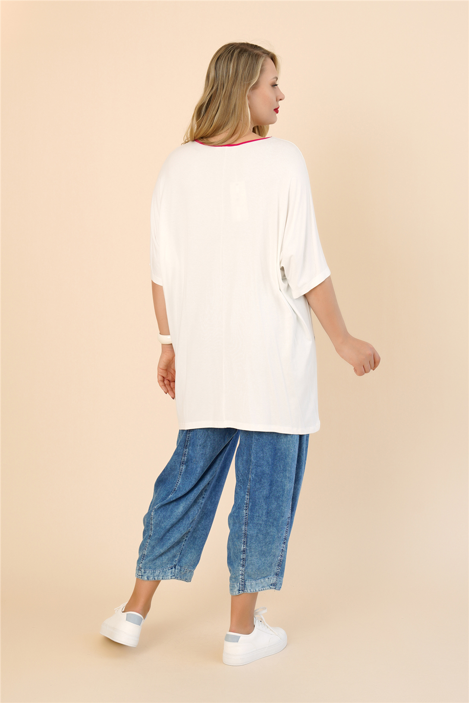 22091 TENCEL GARNİLİ VİSKON TUNİK
