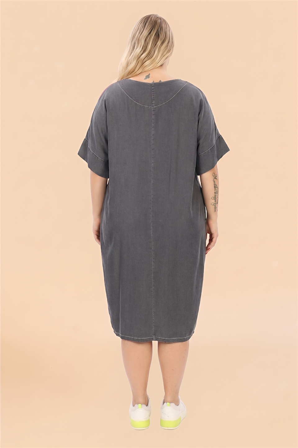 22100 TENCEL ELBİSE