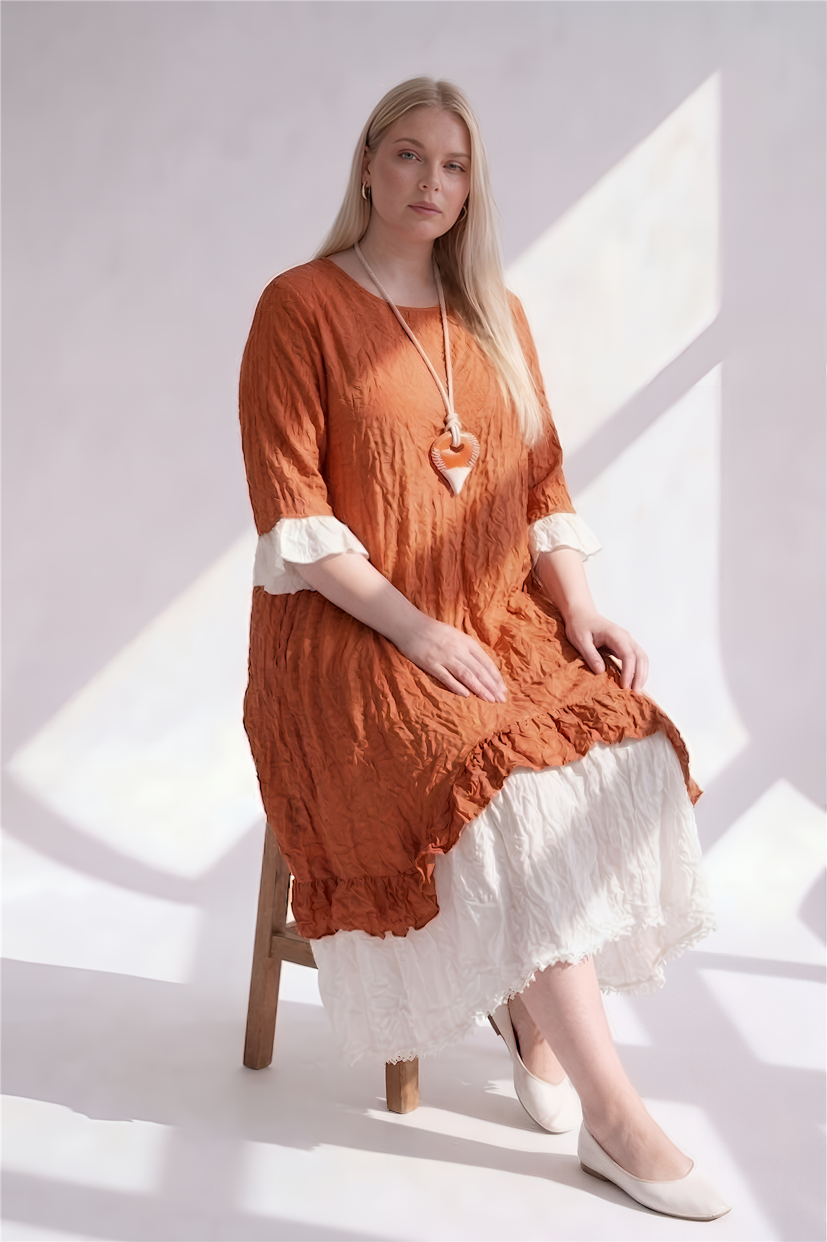 23015 ELBISE ORANJ