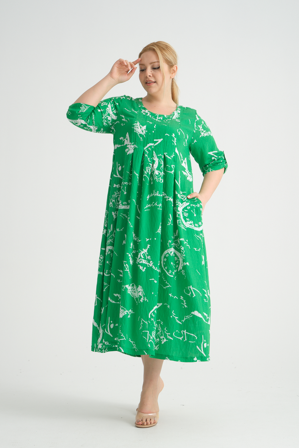 23055-1 ELBISE YESIL