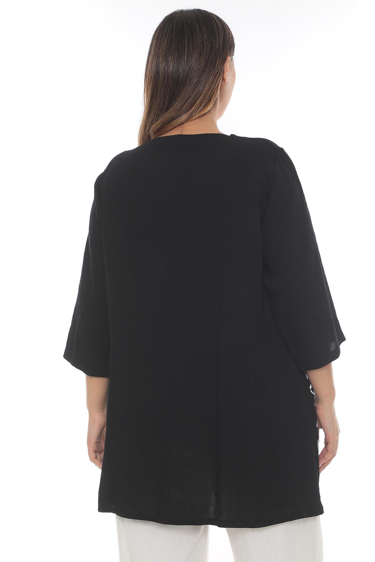 23127 SIYAH AMAND TUNIK