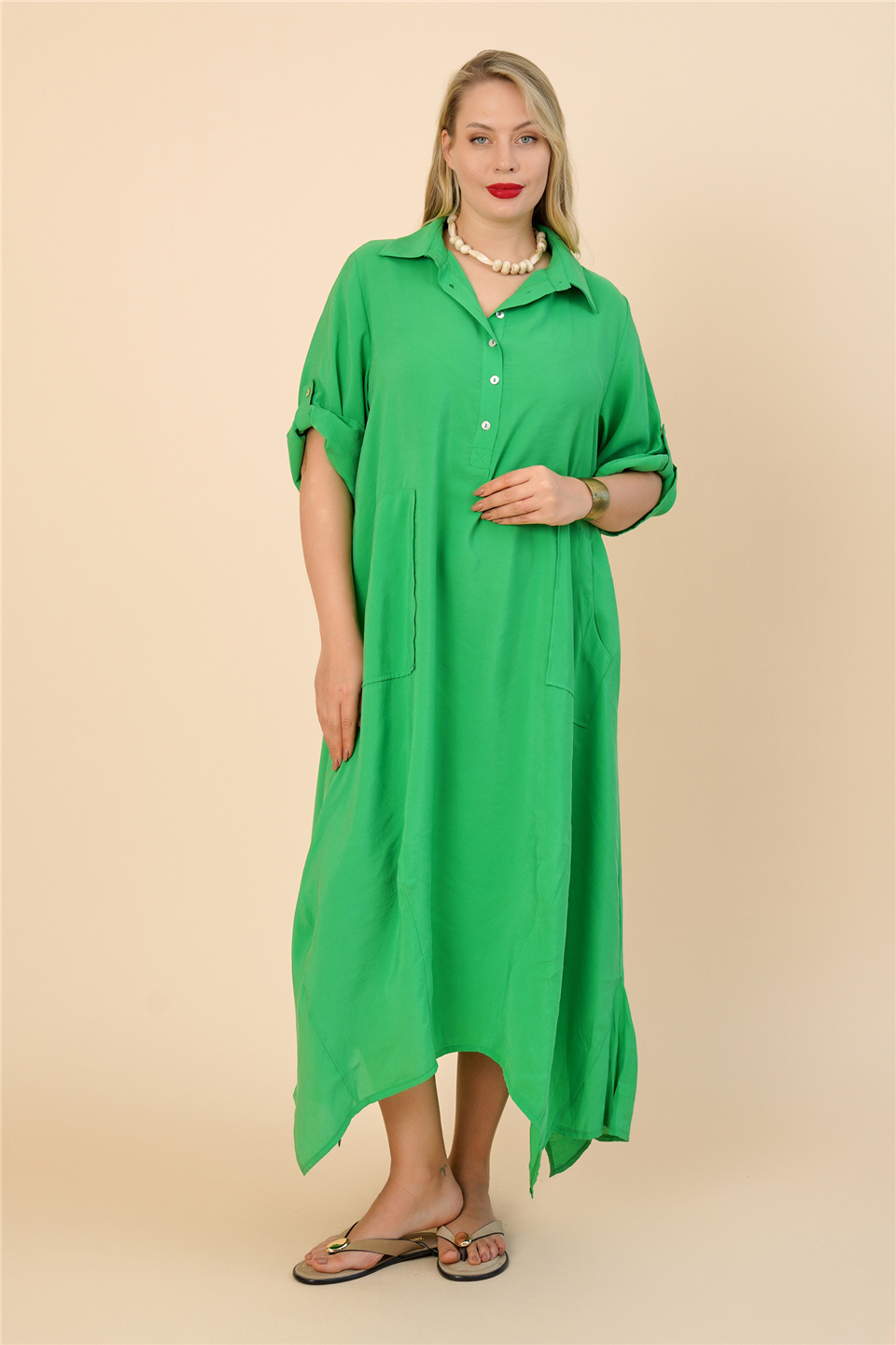 23264 KOLU BANTLI ELBİSE