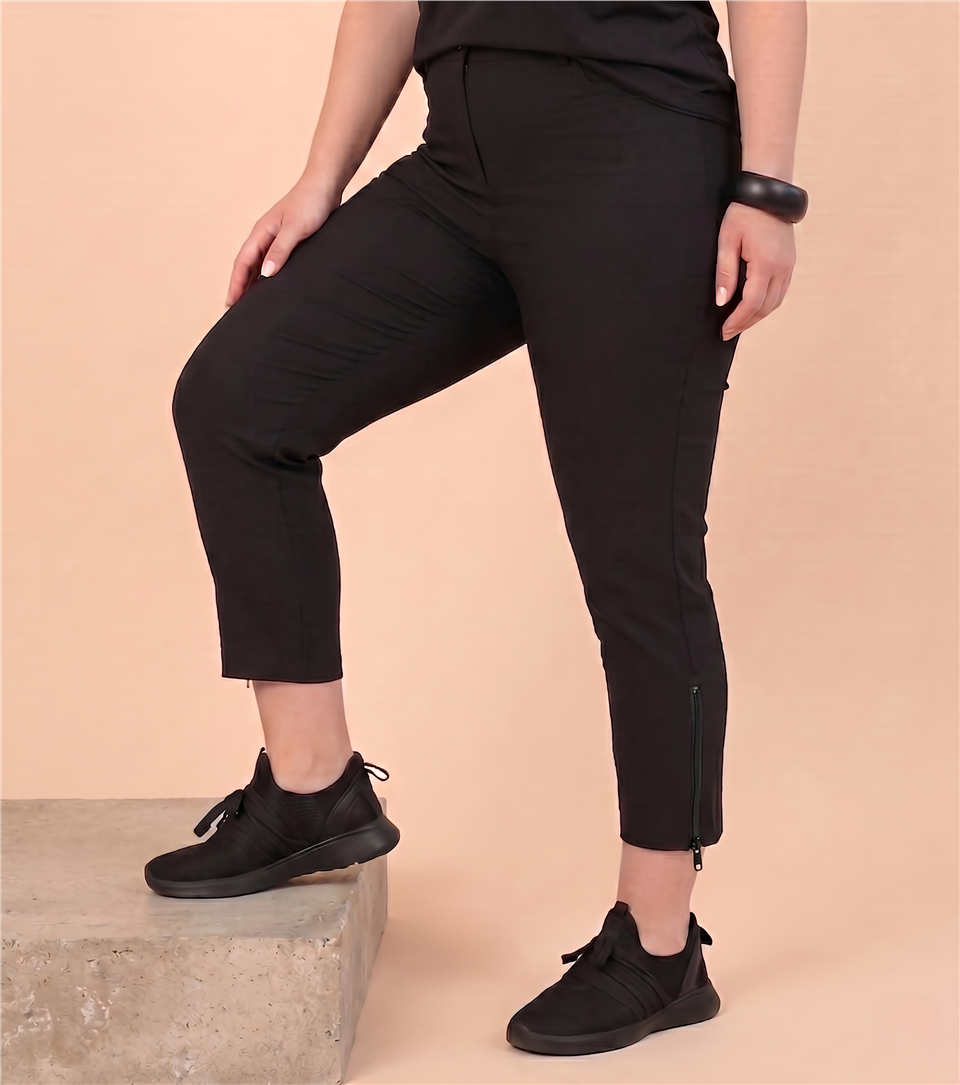 24036 PAÇASI FERMUARLI LİKRALI PANTOLON