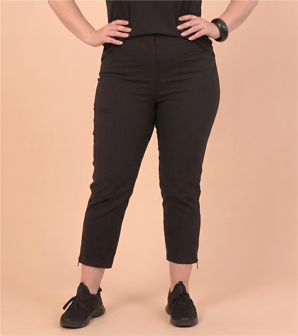 24036 PAÇASI FERMUARLI LİKRALI PANTOLON