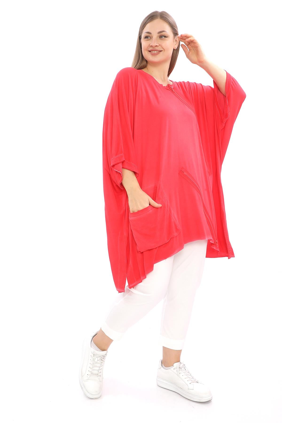24123 KIRMIZI TUNIK