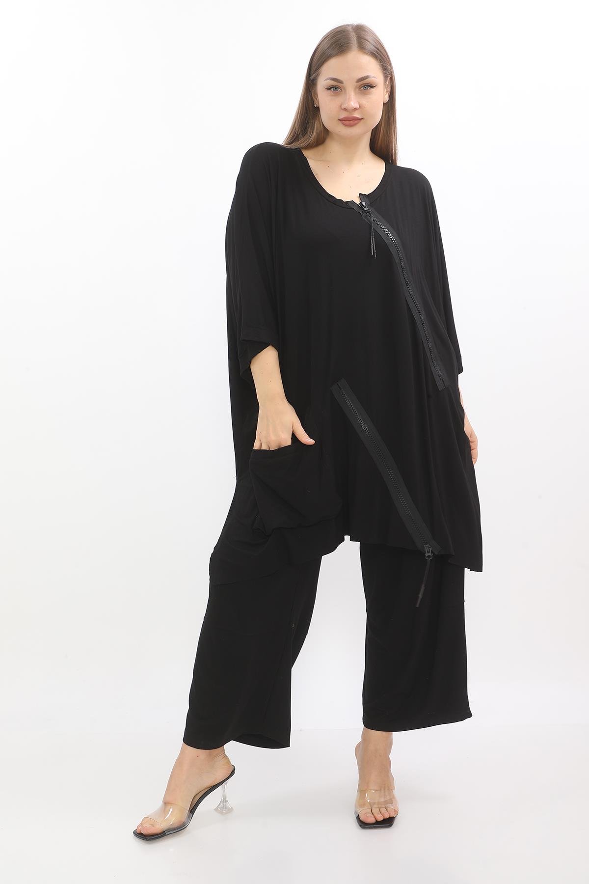 24123 SIYAH TUNIK