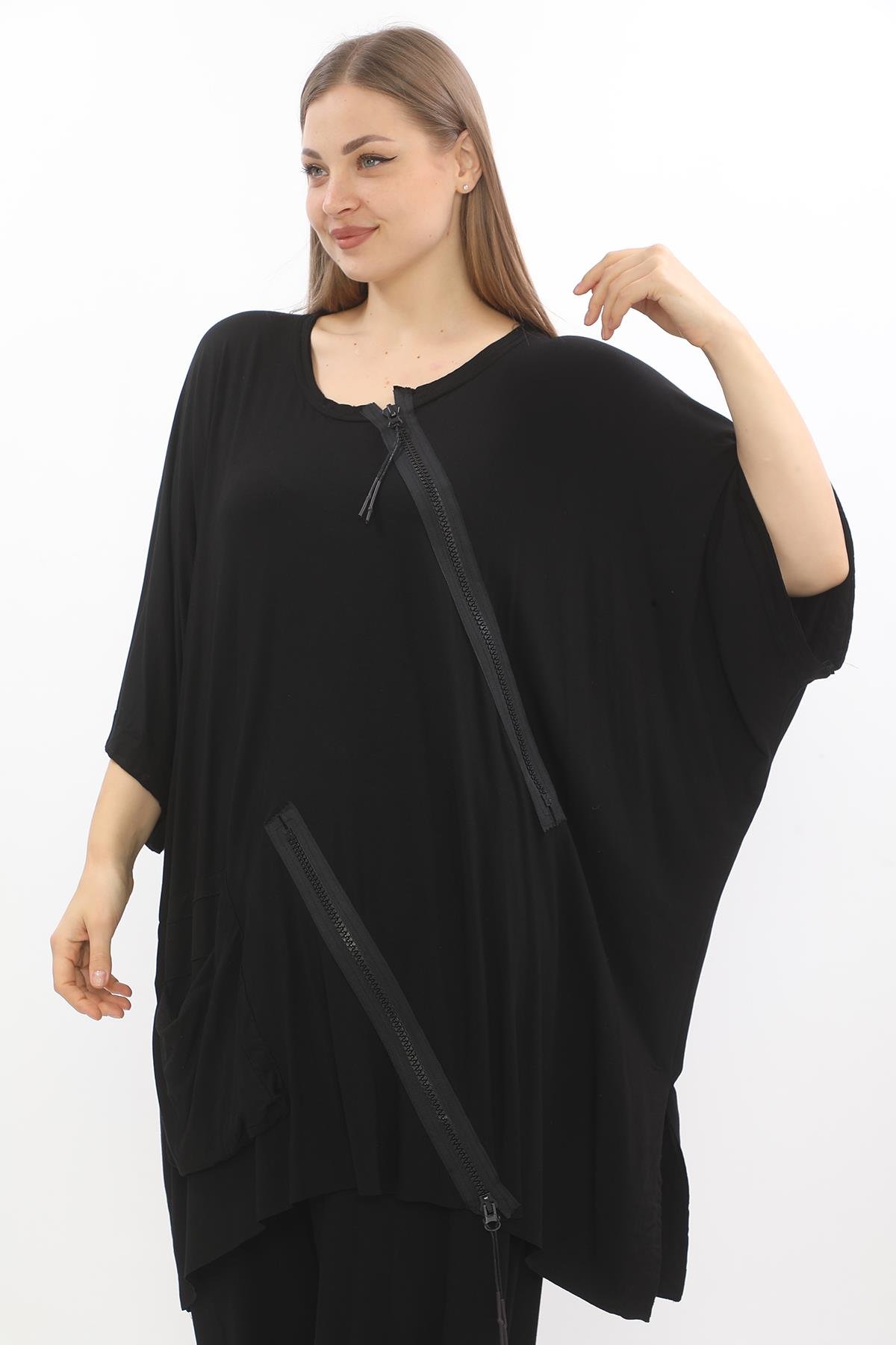 24123 SIYAH TUNIK