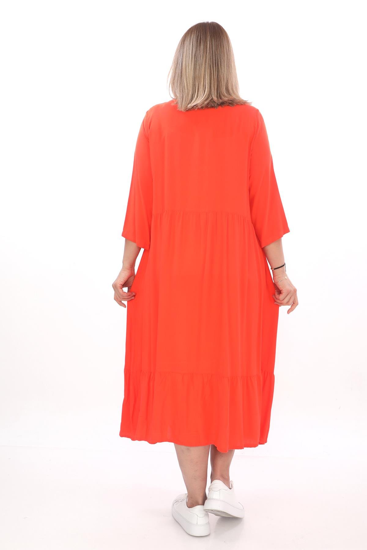 24249 ORANJ ELBISE