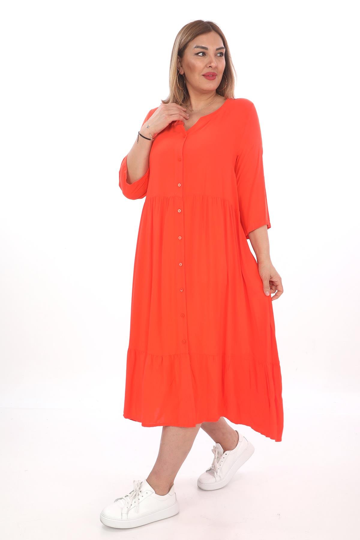 24249 ORANJ ELBISE