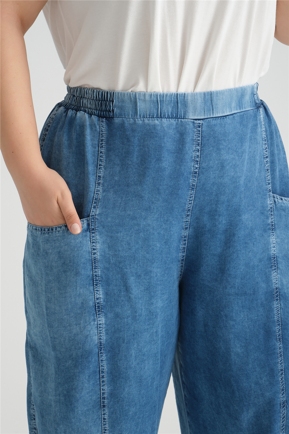 24256 % 100 TENCEL JEAN PANTOLON 