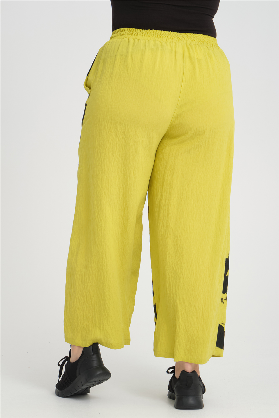 24314 VİSKON BASKILI PANTOLON